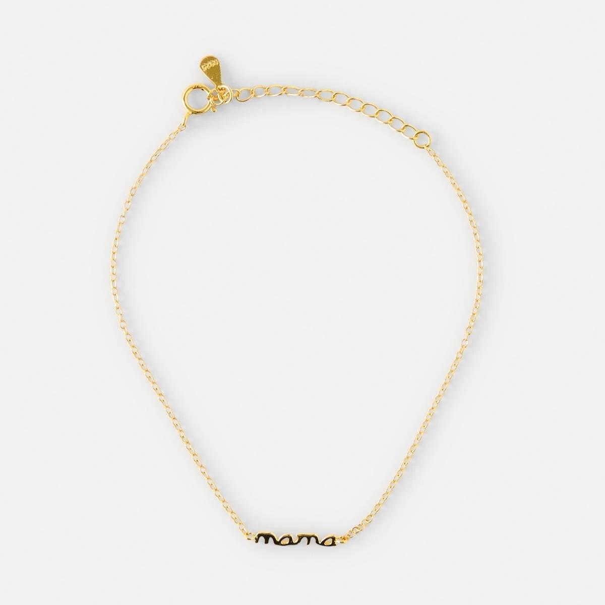 2 Mother's Day Gold Plated Sterling Silver 'Mama' Bracelet Gold, 2 of 4