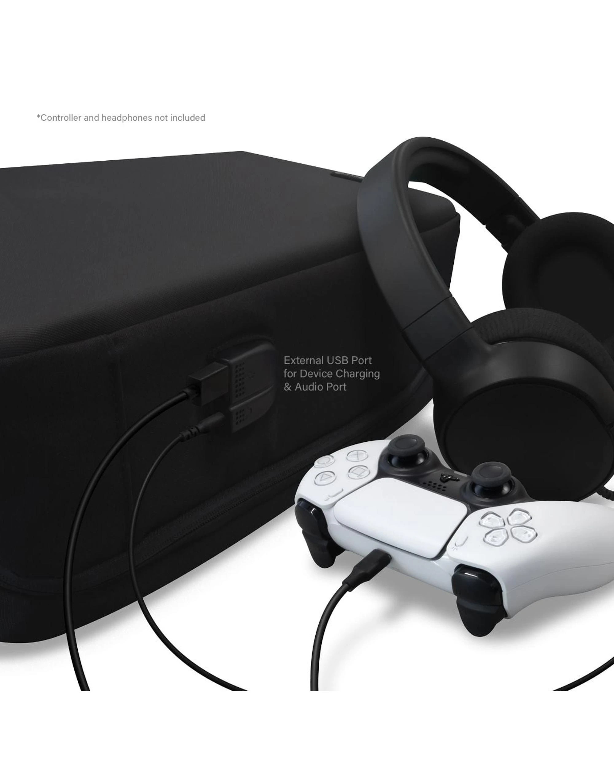 6 Hyperkin Let's Game Anywhere Overworld Backpack for PS5 - Black, 6 of 8