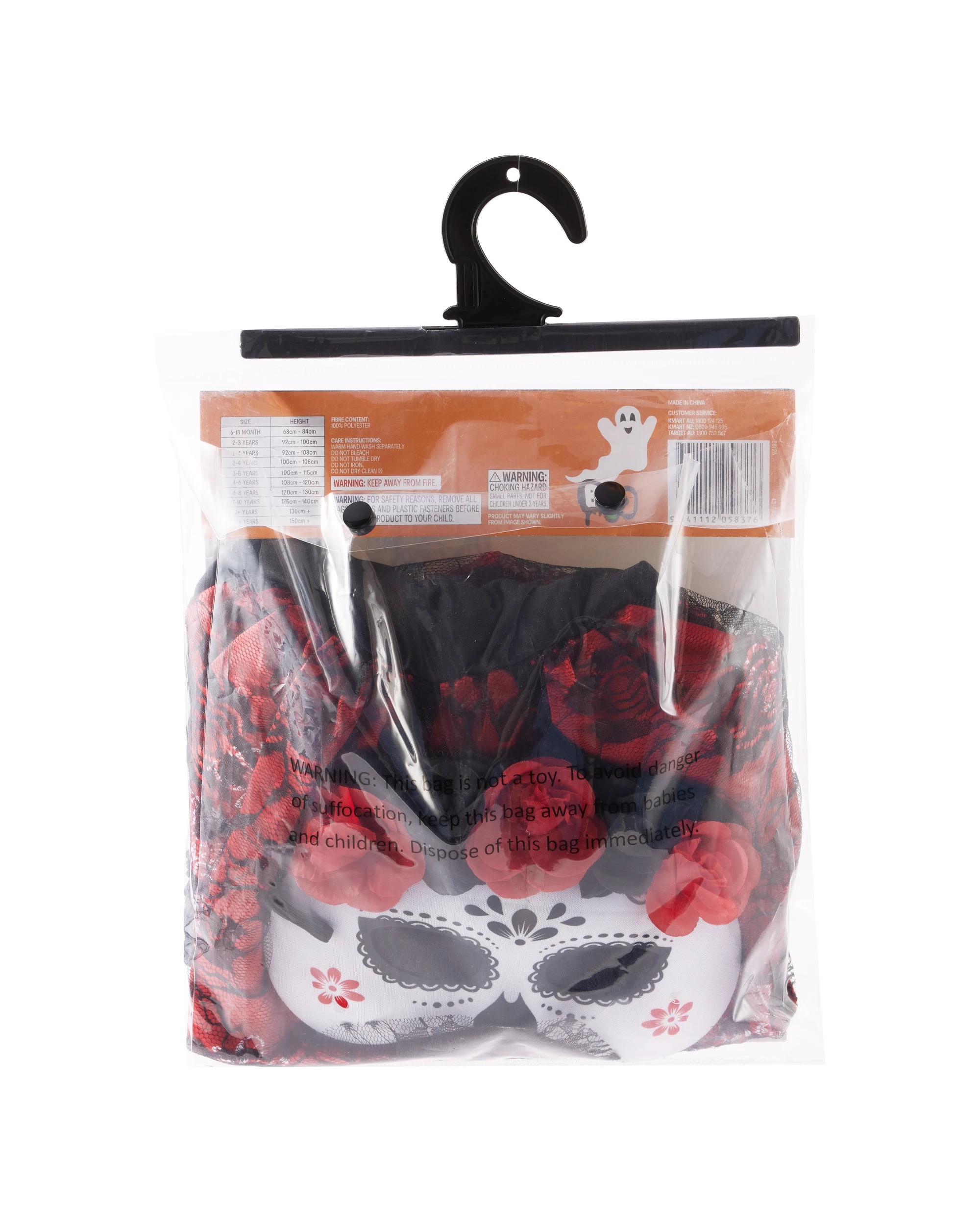 10 2 Piece Skeleton Costume - Ages 6-8, 10 of 10