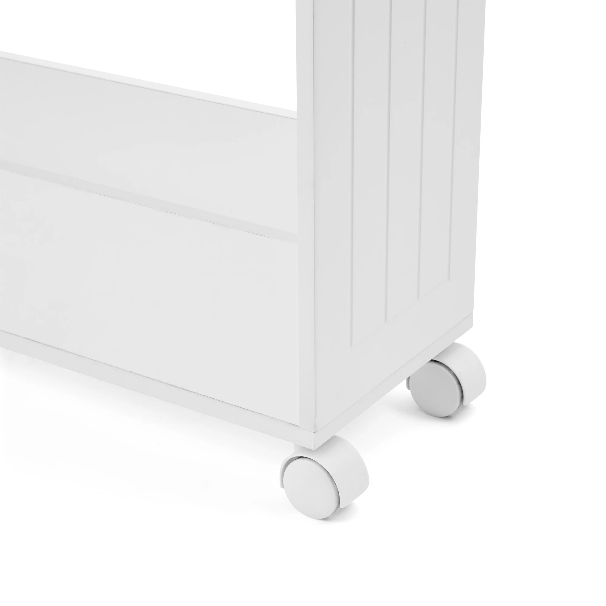6 Panelled Narrow Trolley - White, 6 of 7