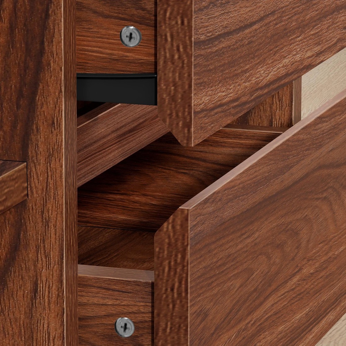 4 Alfordson Entertainment Unit TV Cabinet Stand 180cm Drawer Shelf - Walnut, 4 of 10