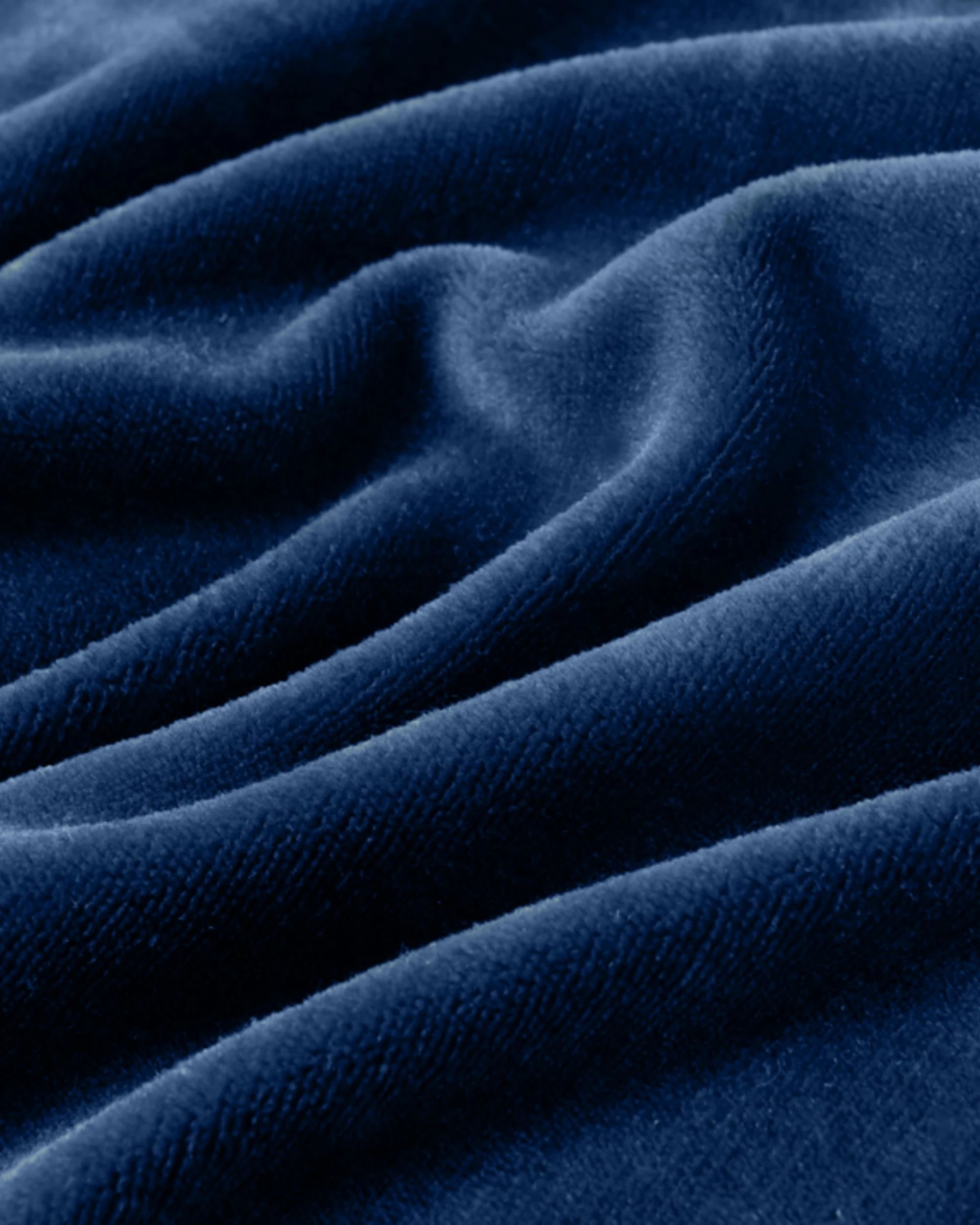 2 Gioia Casa Teddy Sherpa Throw Reversible Soft Flannel Velvet Throw Blanket - Navy Blue, 2 of 3