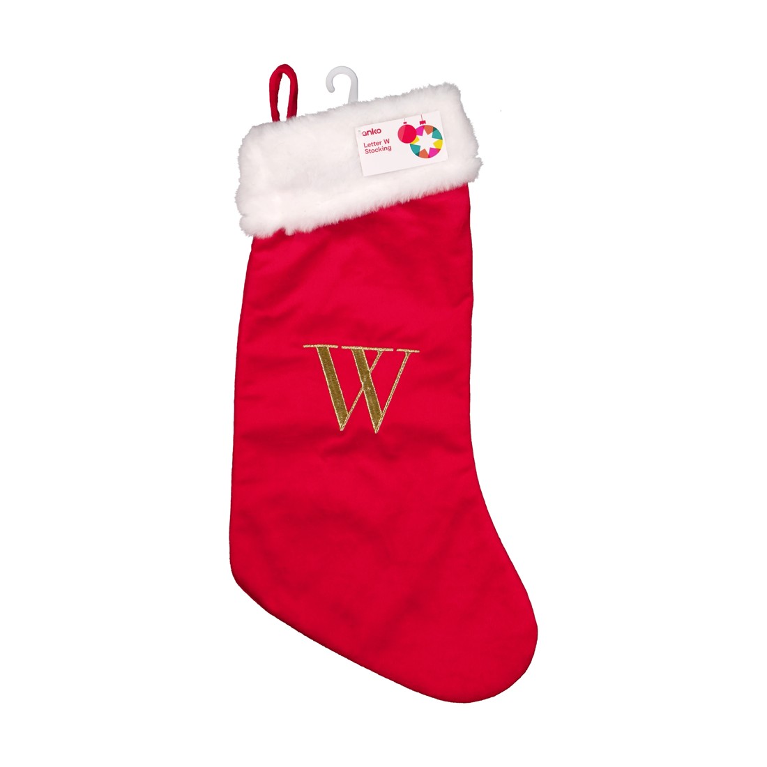 4 Letter W Stocking, 4 of 4