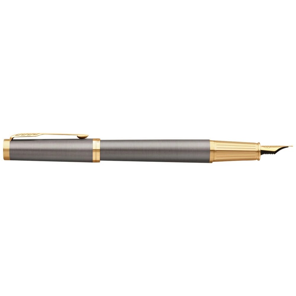3 Parker Ingenuity Fountain Pen Fine Grey with Gold Trim, 3 of 3