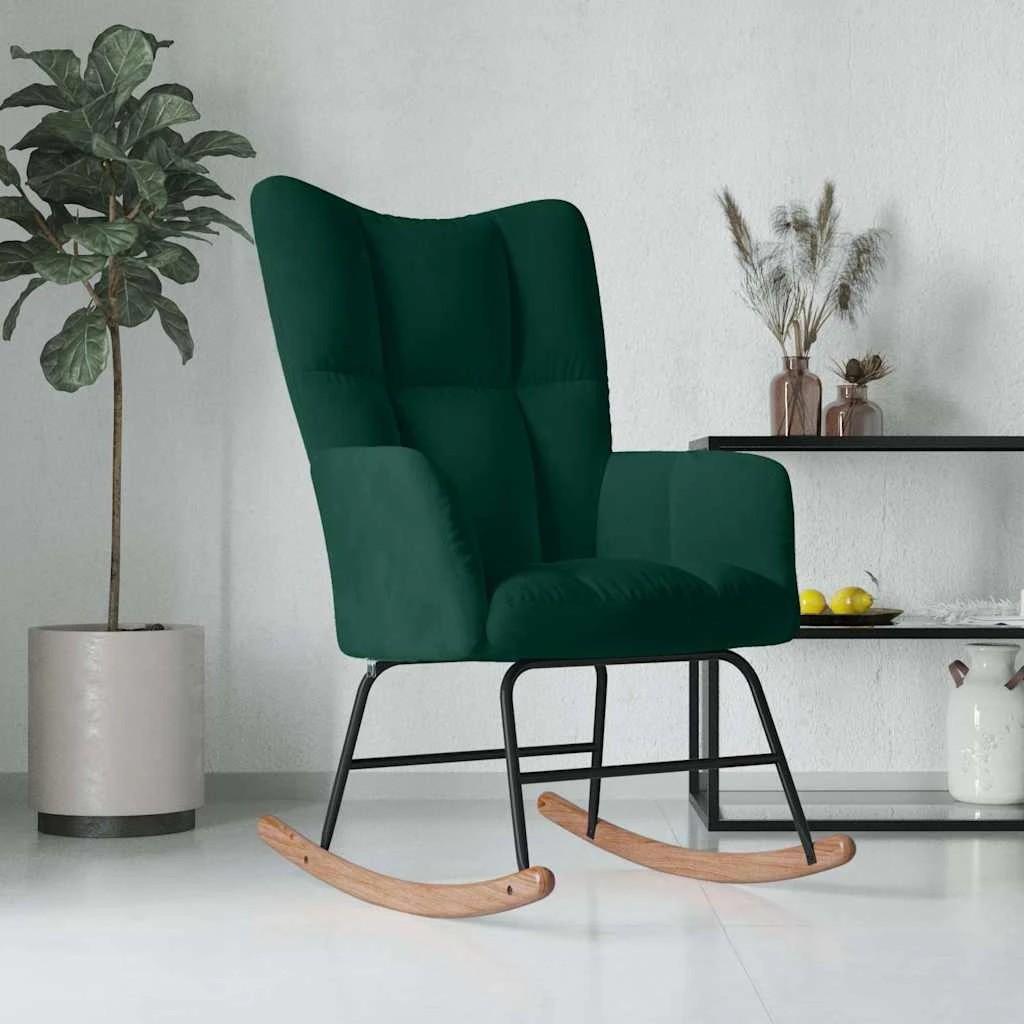 3 vidaXL Rocking chair Appealing Design - Green, 3 of 9