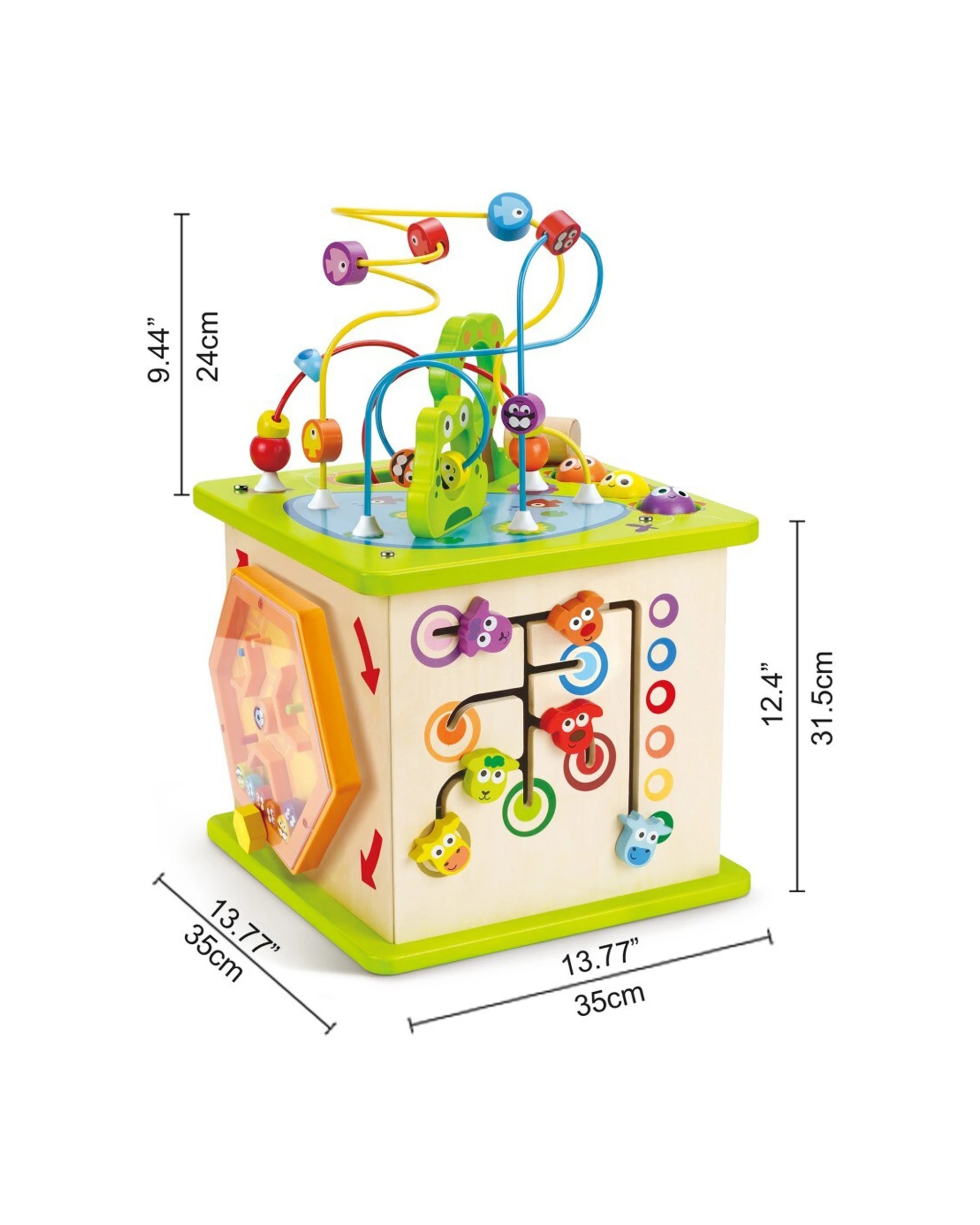 3 Hape Country Critters Cube Interactive Educational Toy For Toddlers 12m Plus - Multi, 3 of 4