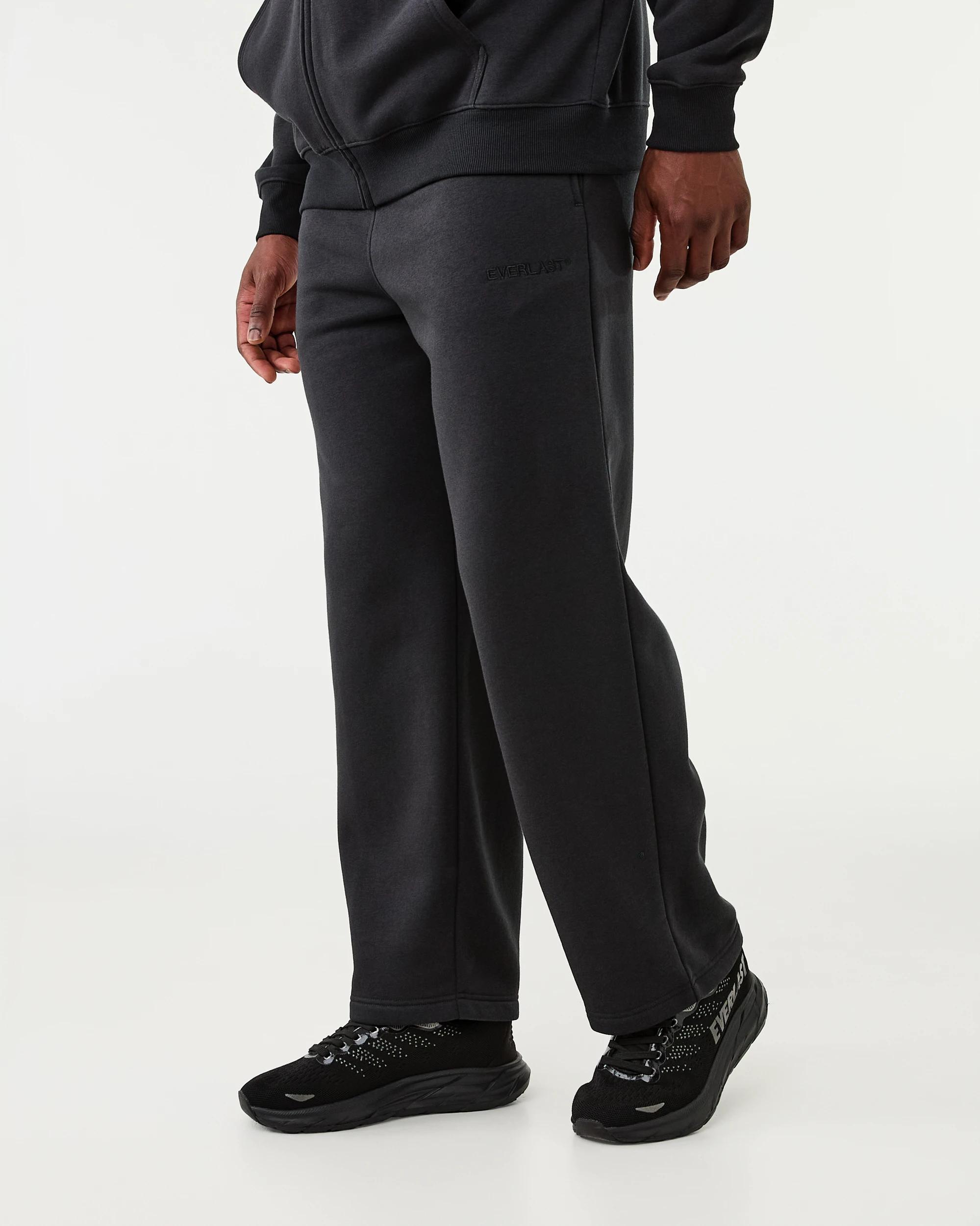 2 Everlast Wide Leg Trackpants Fade Black, 2 of 7