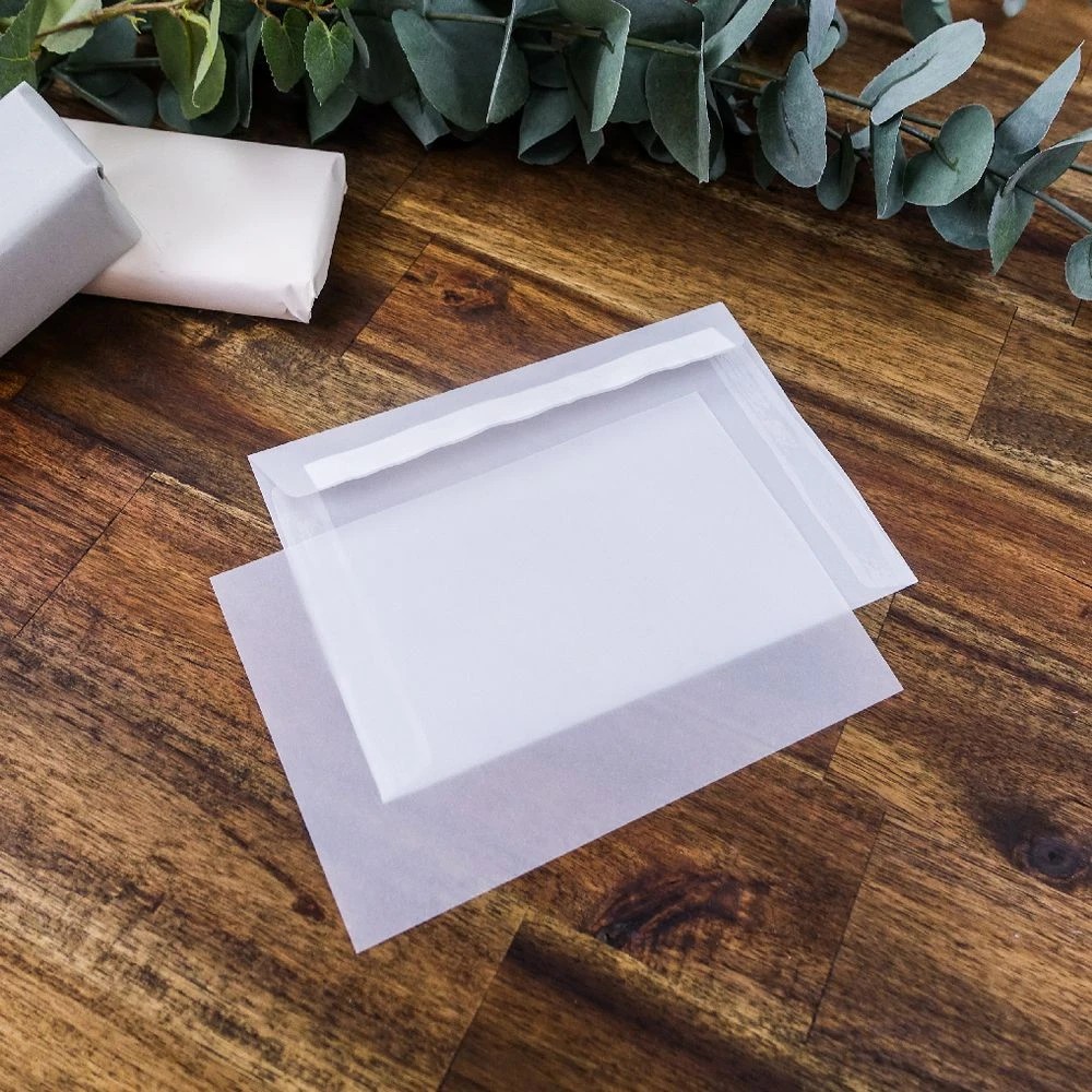 4 Quill Vellum Card and Envelopes Clear 125x175mm 15 Pack, 4 of 4