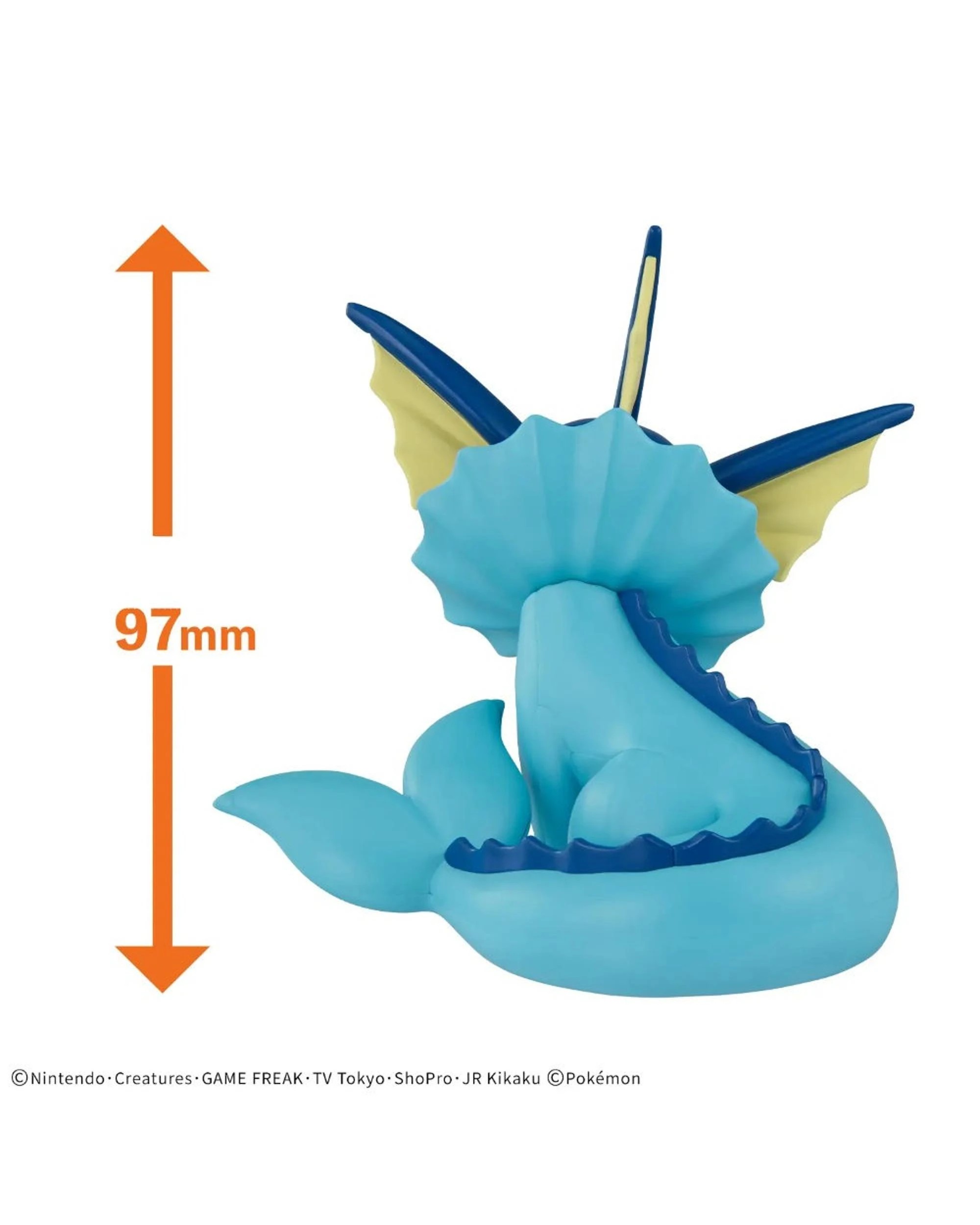 3 Pokemon Quick!! Vaporeon 27 Plastic Model Kit, 3 of 3