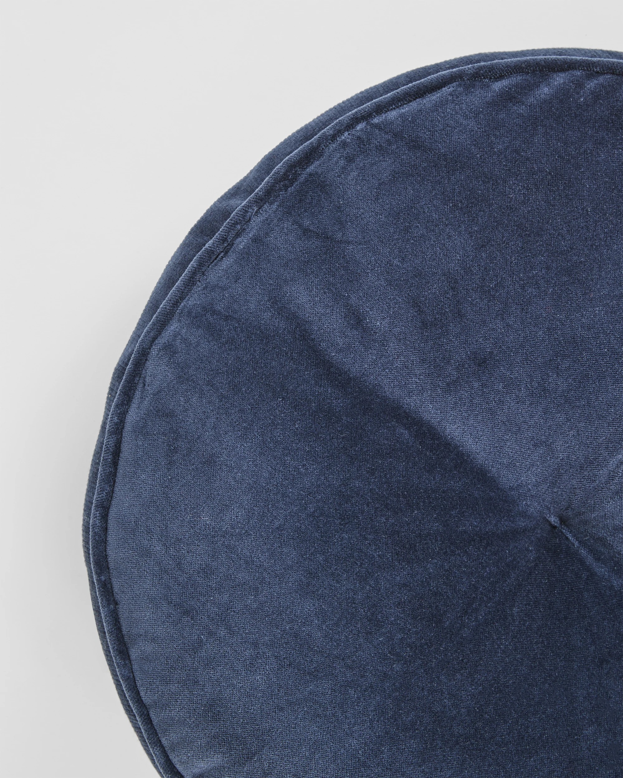 2 Target Lacy Velvet Round Cushion - Blue, 2 of 2