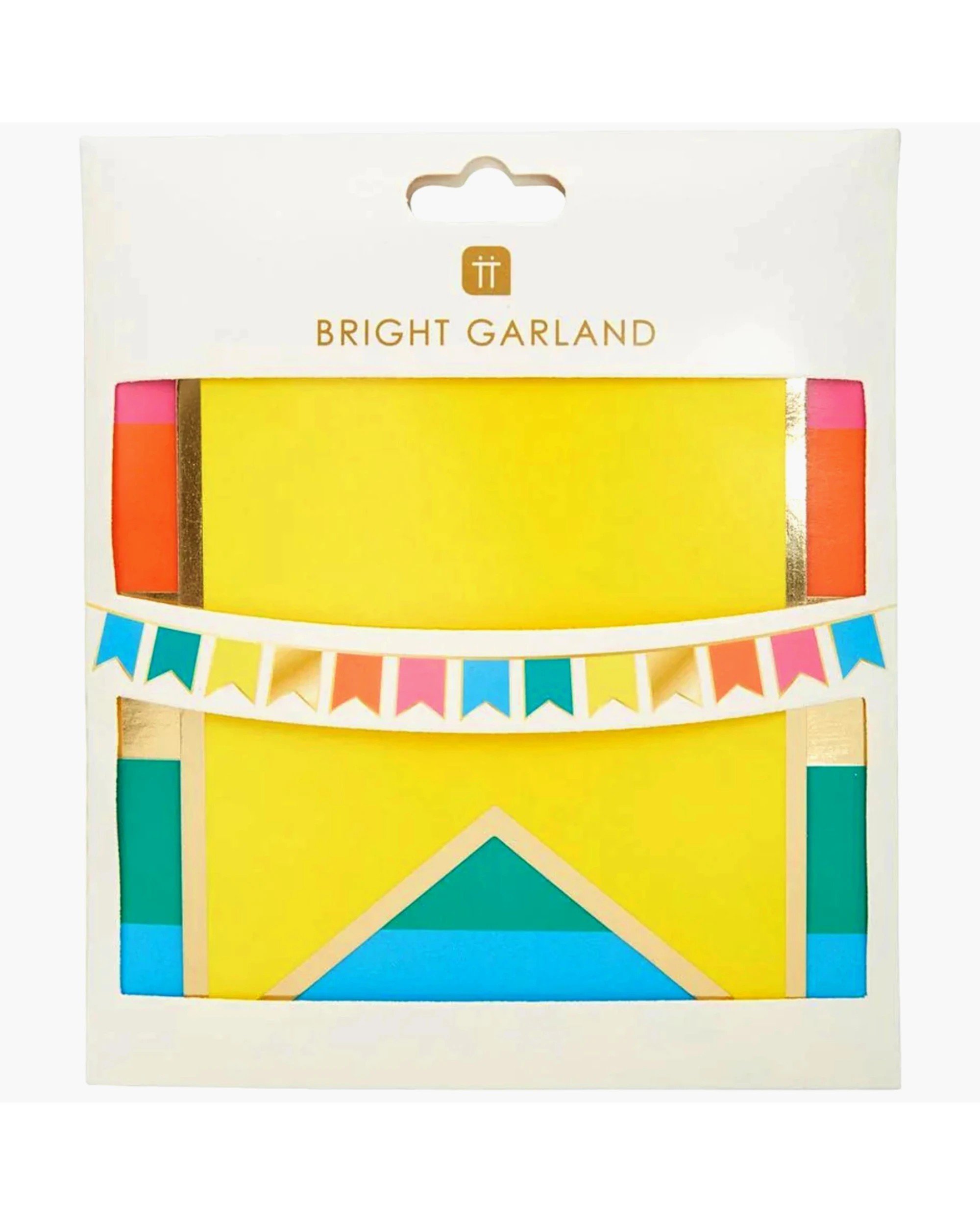 3 Talking Tables Rainbow Pennant Banner 3m - Assorted, 3 of 4