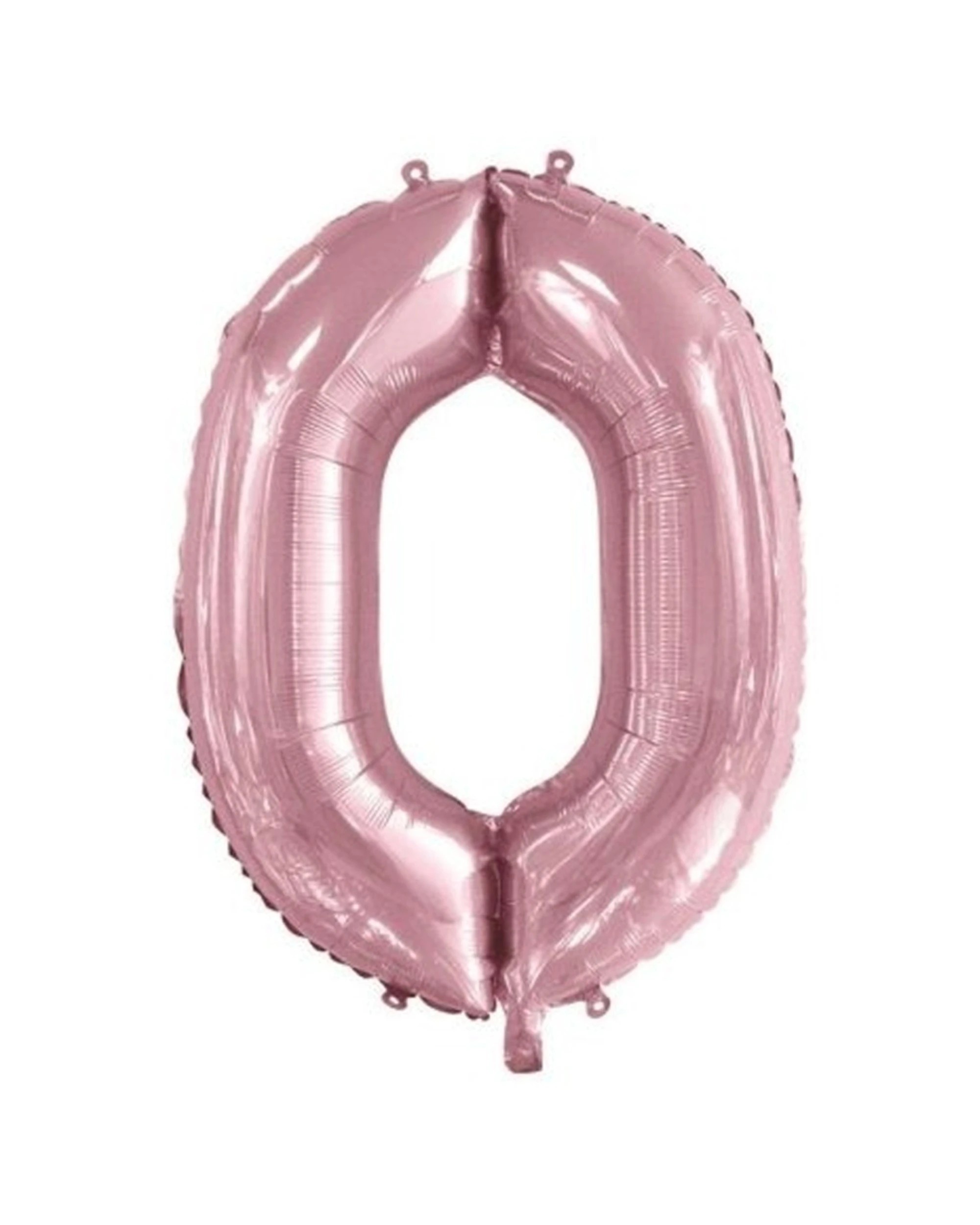 1 Alpen Decrotex Foil Balloon Number 0 Party Decoration 34 Inches Light - Pink, 1 of 1