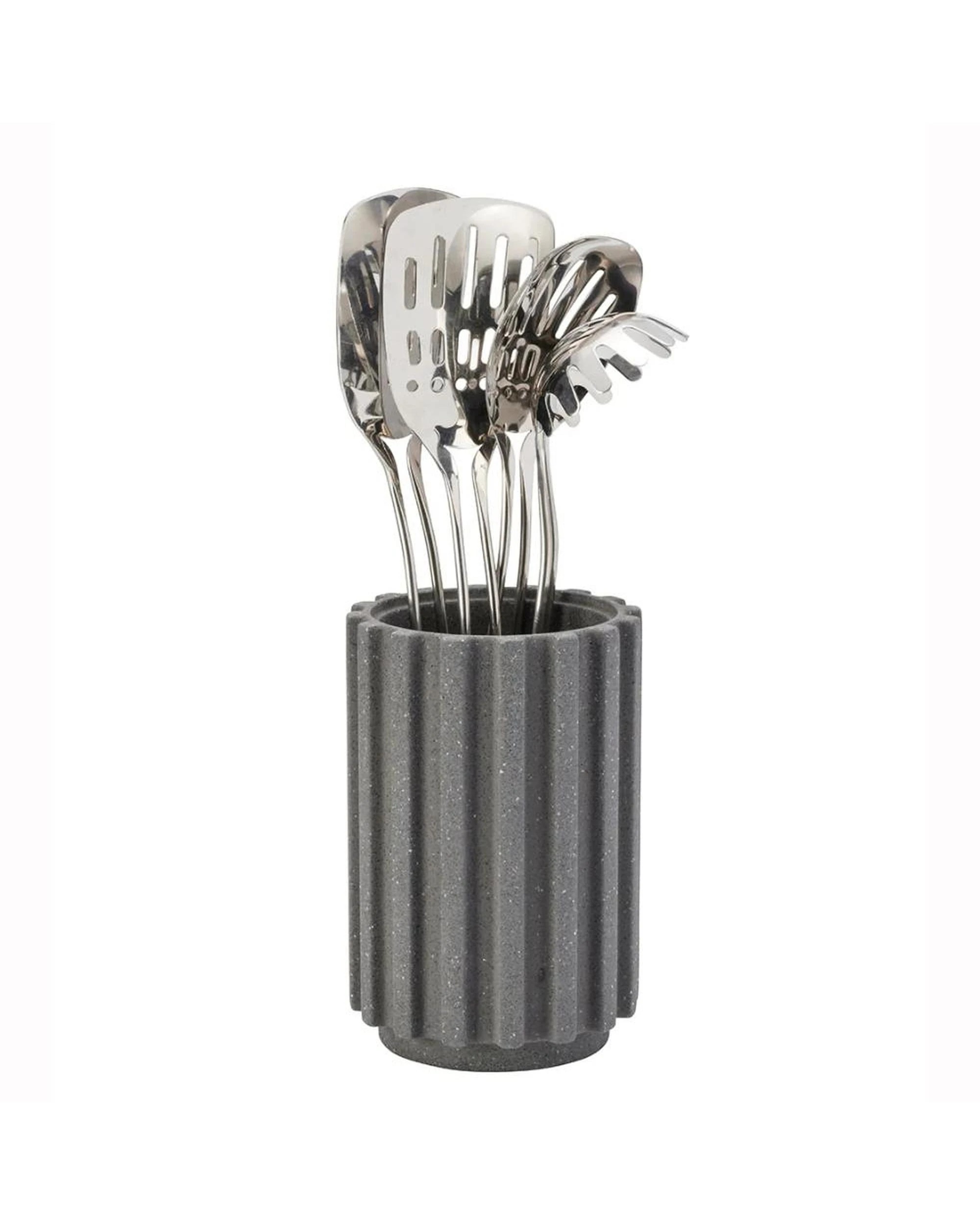 1 Furi Pro Radial Stone Utensil Holder Flint Terrazzo, 1 of 3