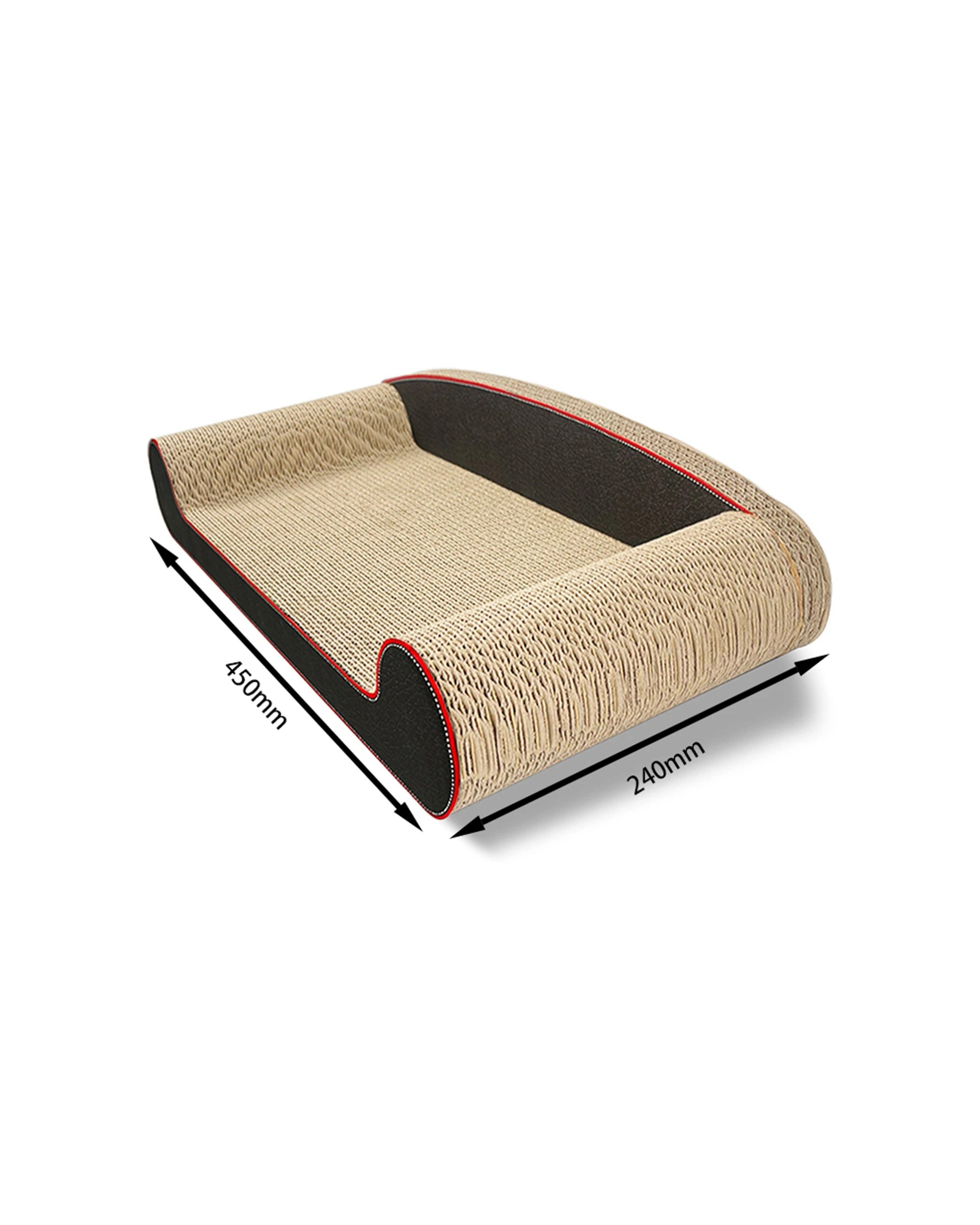 4 Zodiac Cat Sofa Chair Scratcher 24.5x50cm Black Pet Furniture Bed - Black, 4 of 5