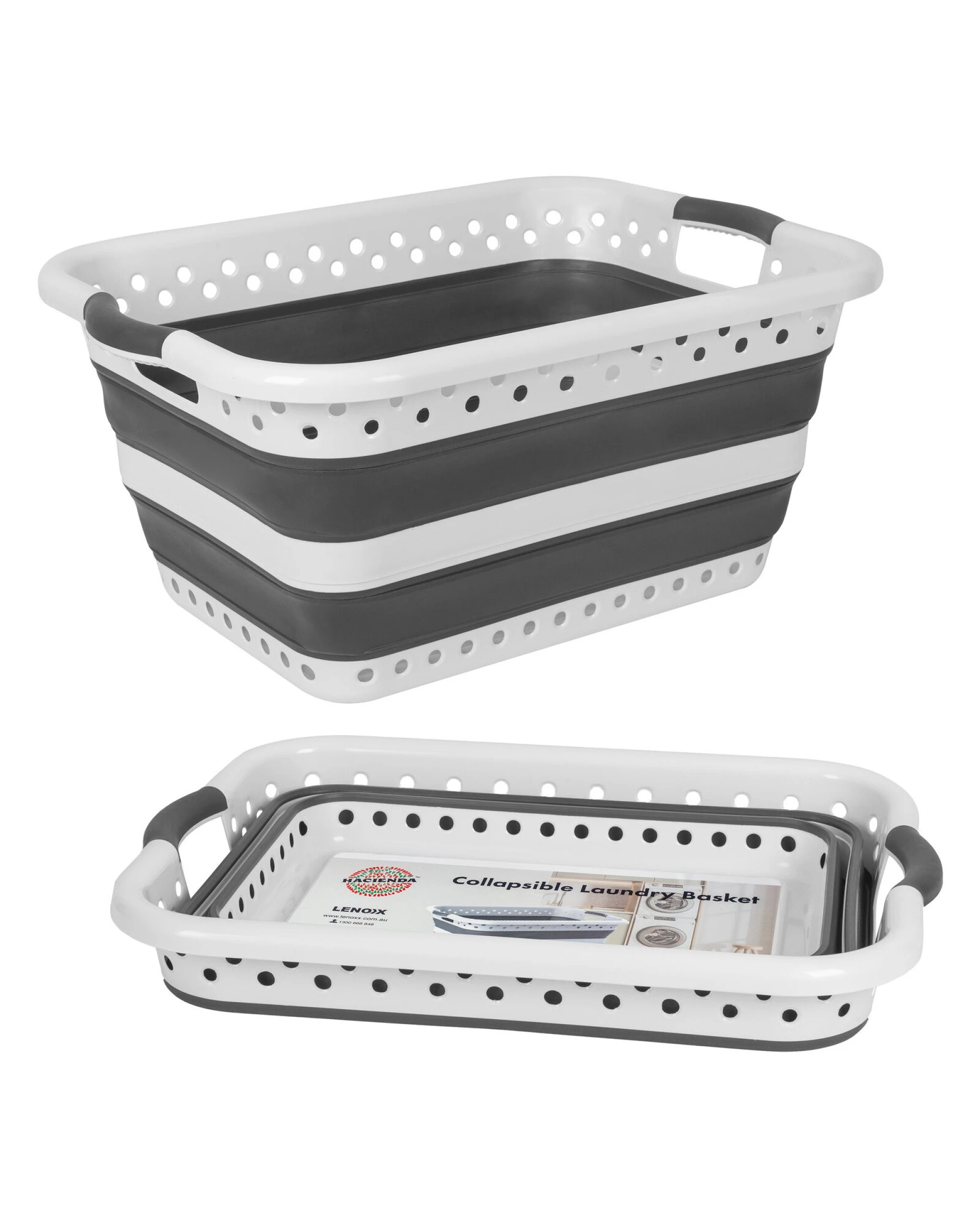 1 Hacienda 45L Space Saving  Laundry Basket,  Collapsible Hamper for Dorms, RVs, Homes & Garages, 1 of 8
