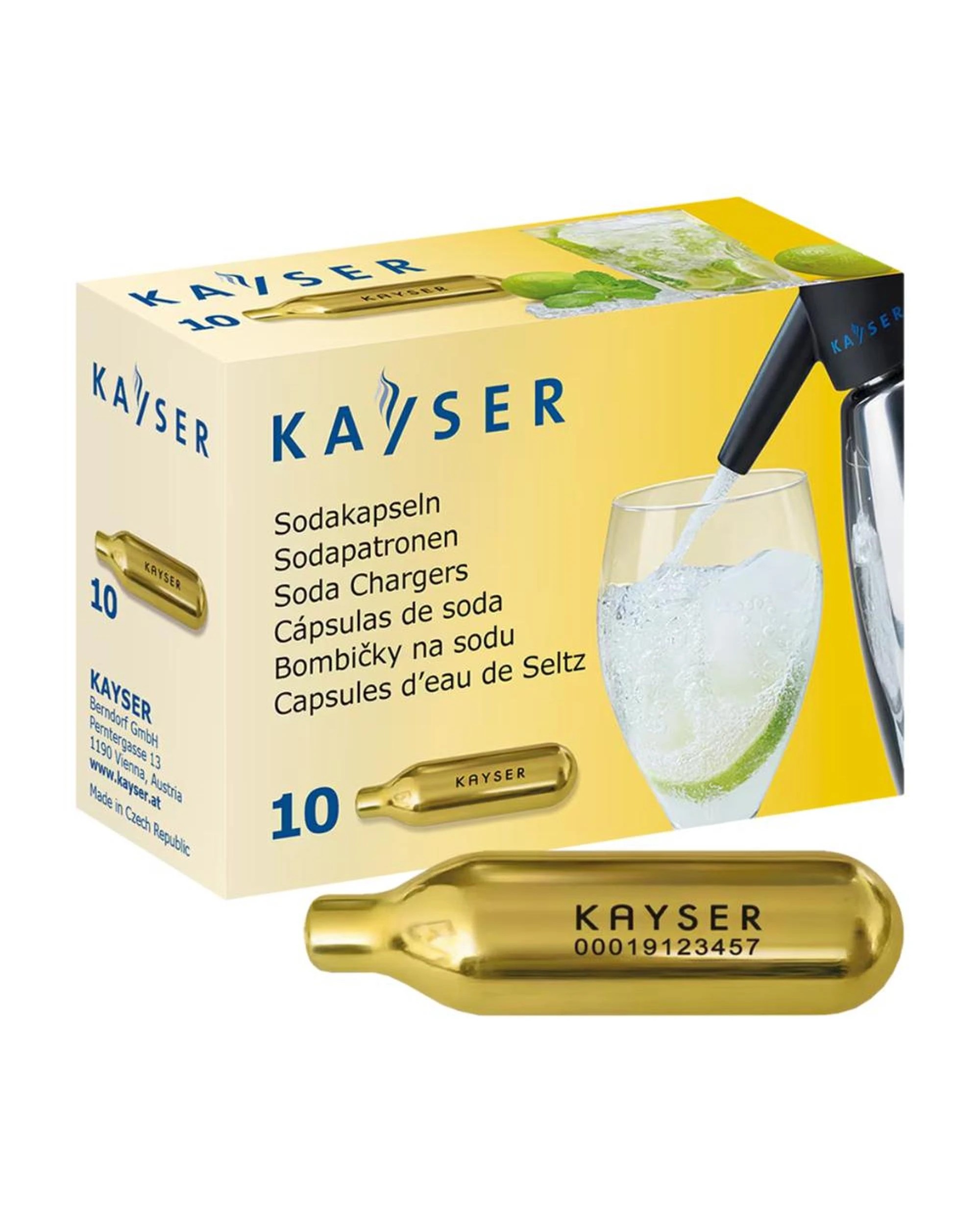 1 Kayser Soda Charger Bulbs 10pc, 1 of 3