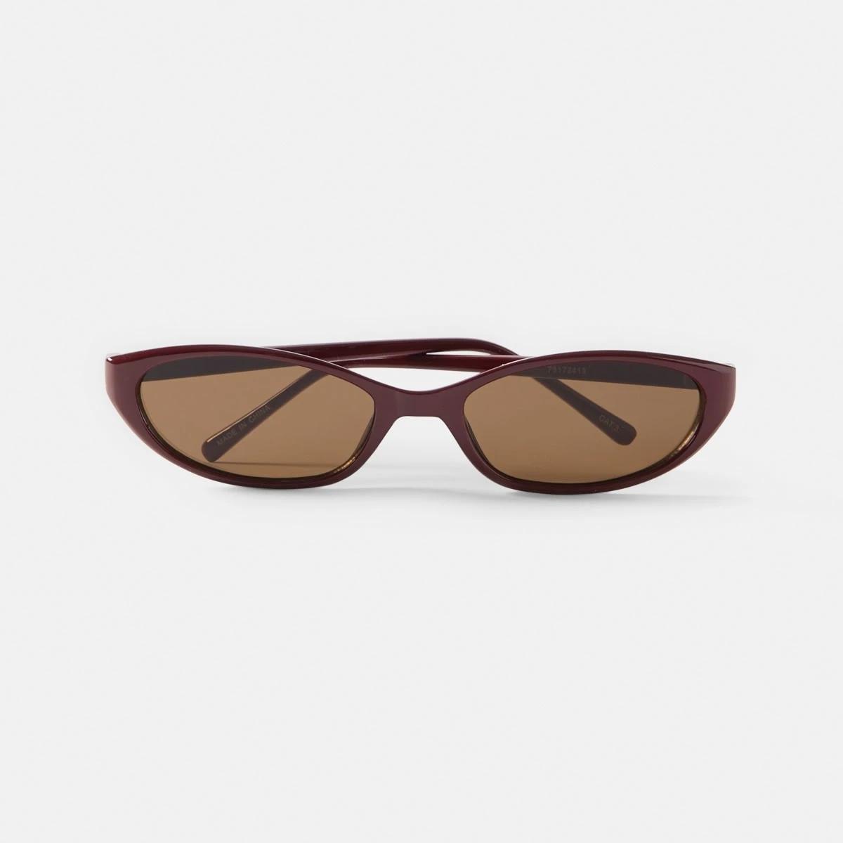 2 Thin Cat Eye Sunglasses Red, 2 of 6