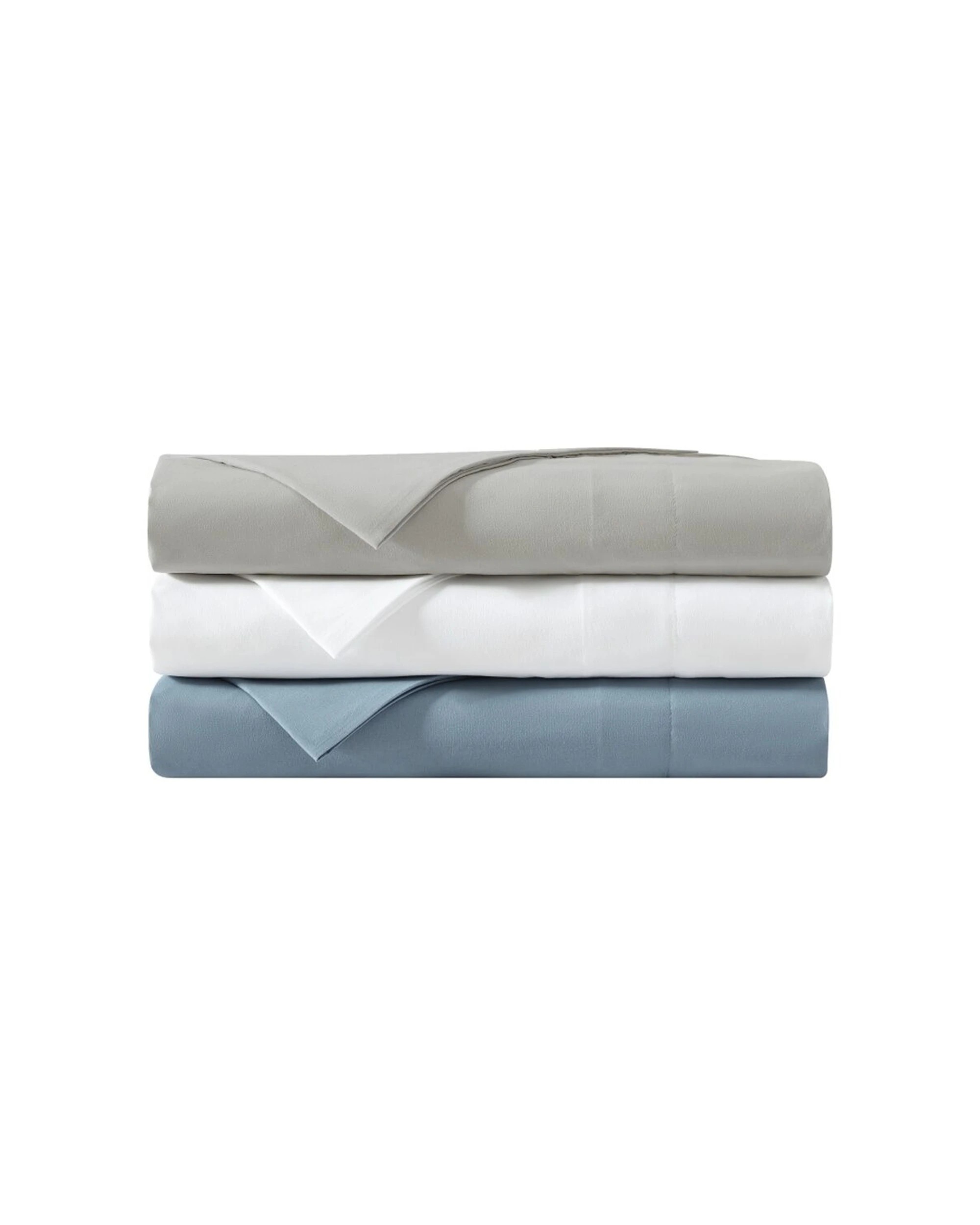 4 Ardor Softest Advanced Textile Polyester Complete Bedding Sheet Set - Queen Bed - Blue, 4 of 4