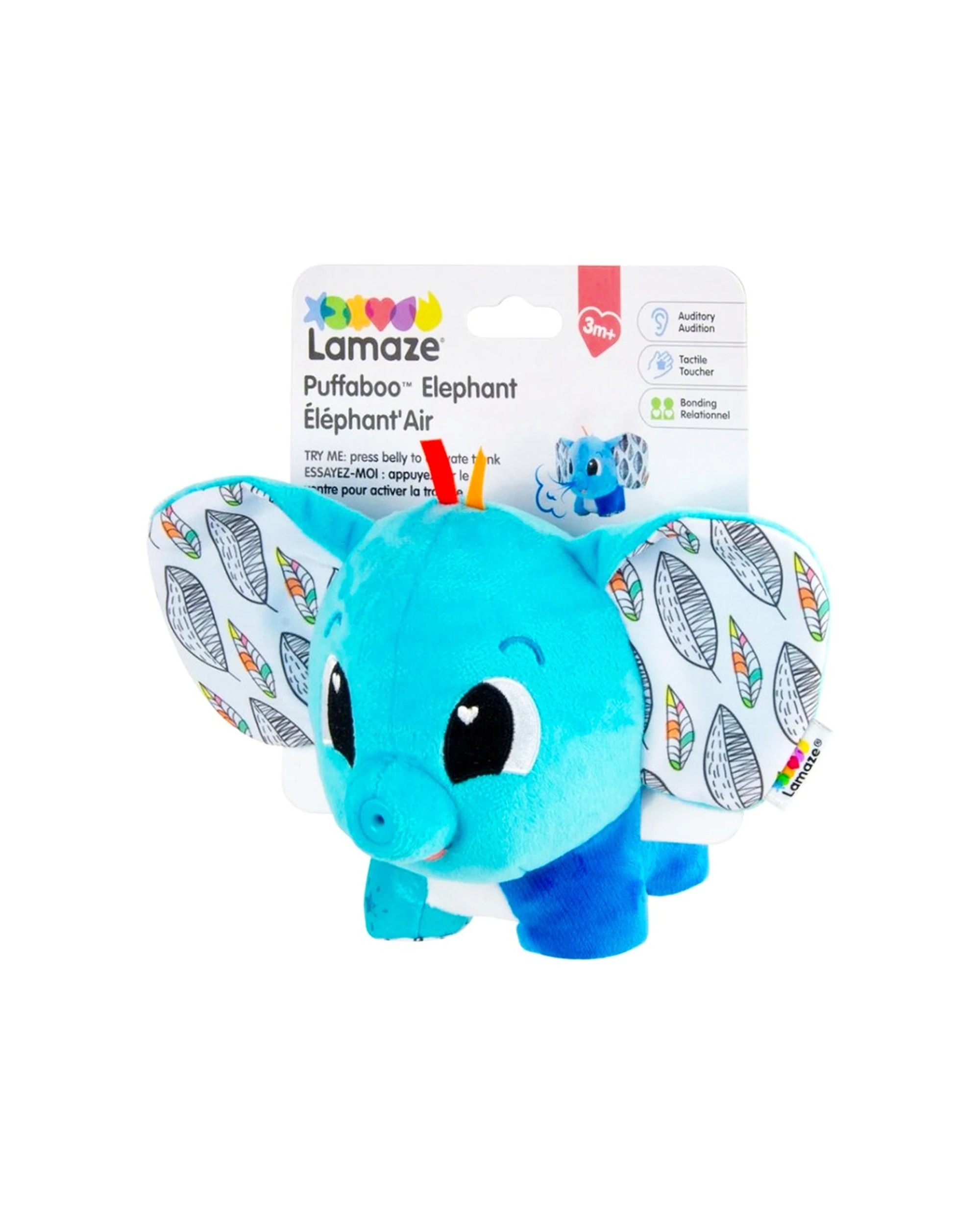 2 Lamaze Puffaboo Peek and Puff Elephant Sensory Development Infant Play Toy - Multi, 2 of 3