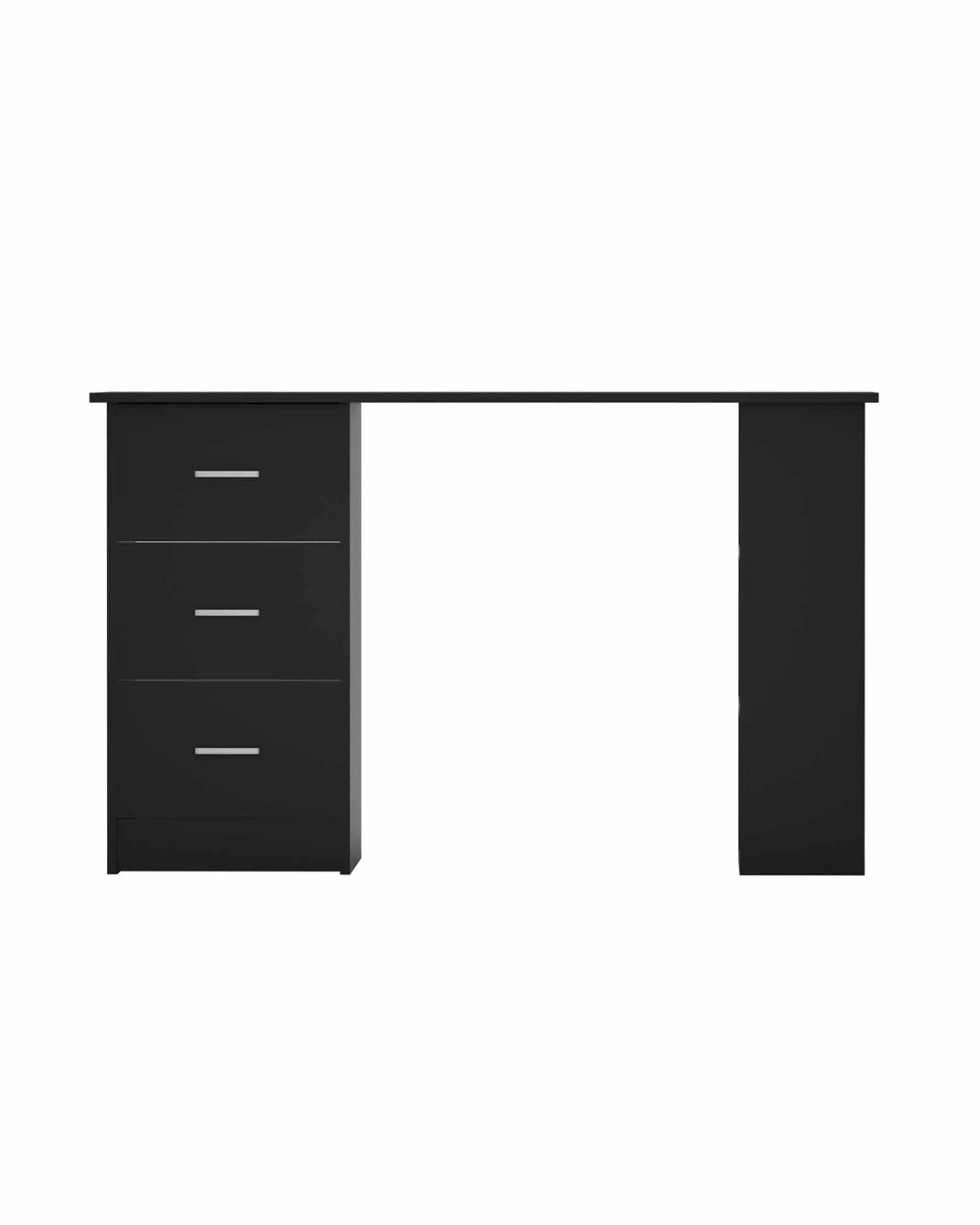 3 Artiss Computer Desk Drawer Shelf Cabinet  120CM - Black, 3 of 5