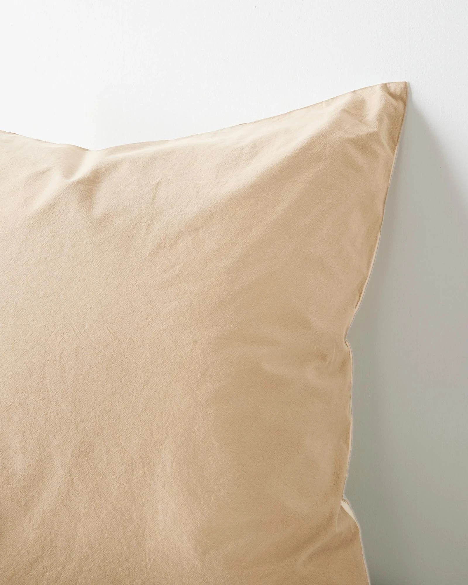 3 Arlo Stonewash Stripe European Pillowcase - Queen Bed - Natural, 3 of 4