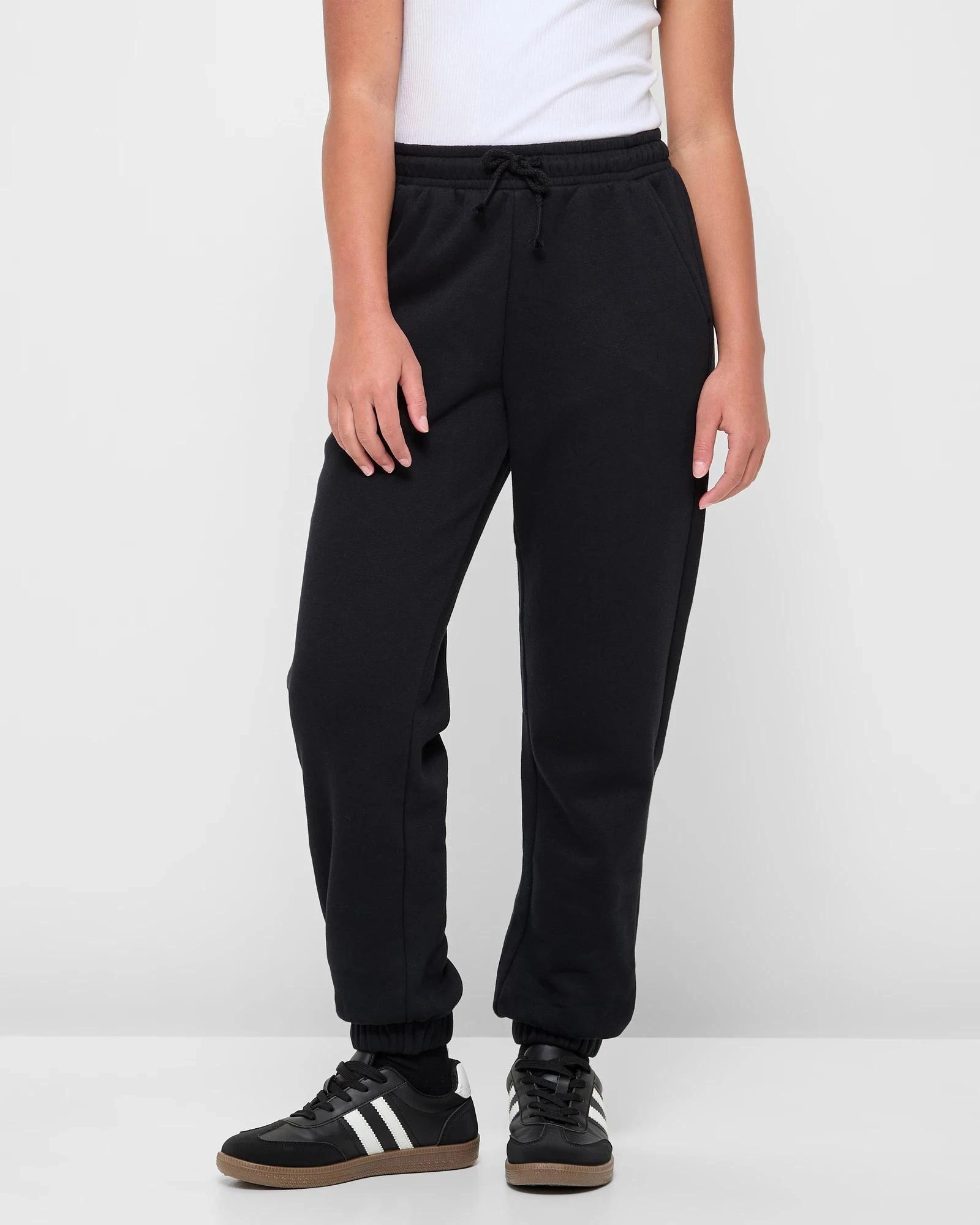 1 Target Girls Essential Trackpants BLACK, 1 of 5