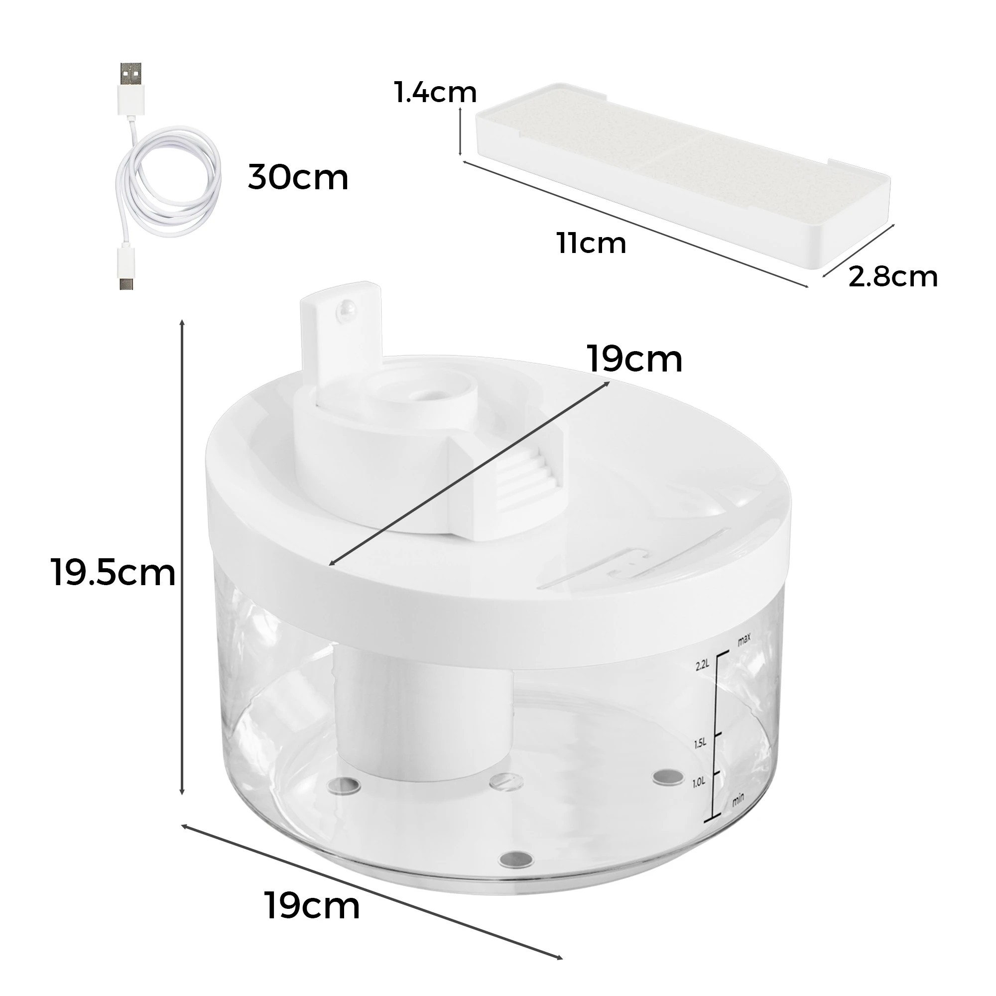 3 Pawz Pet Water Fountain And Filter, 3 of 9