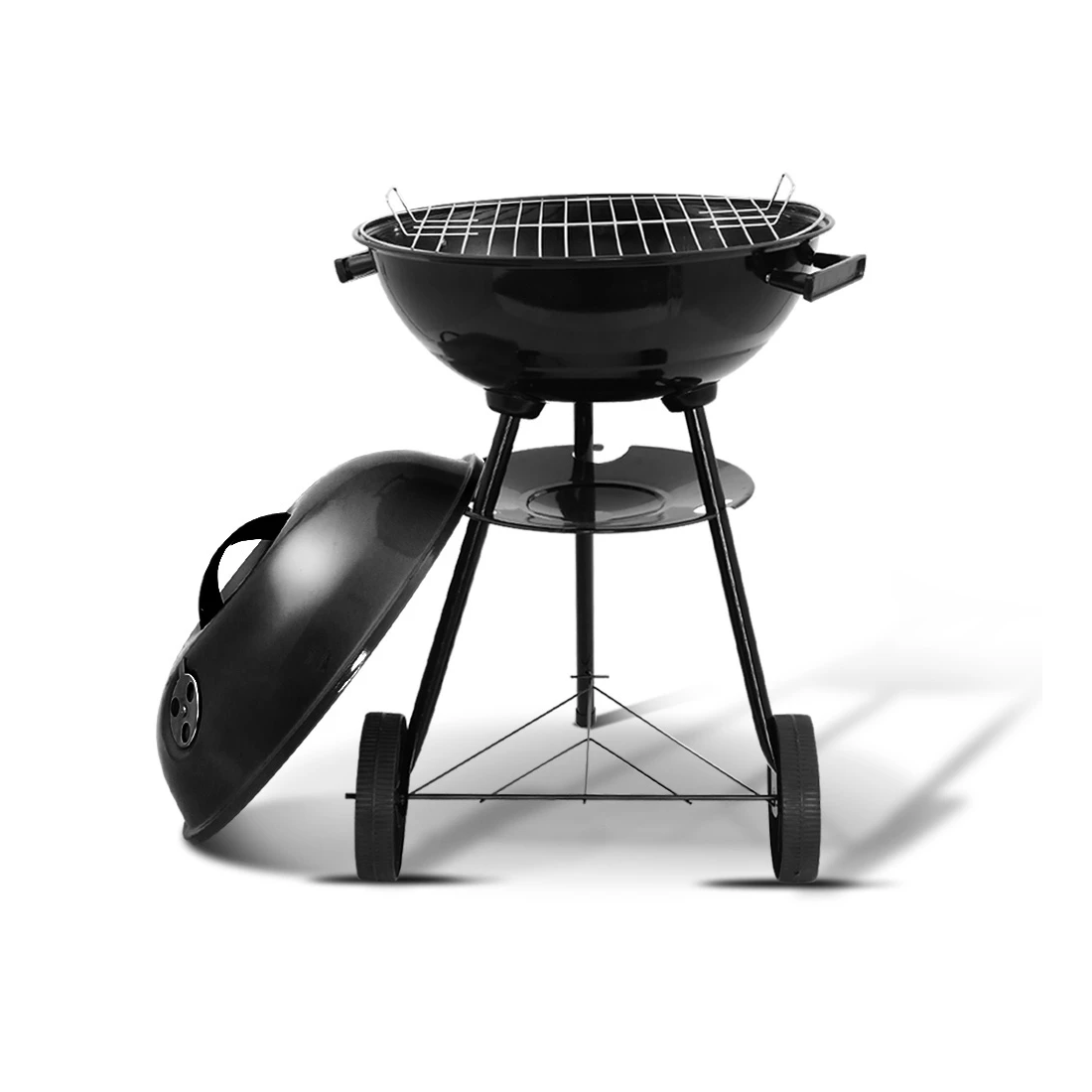 1 Grillz BBQ Grill Smoker - Black, 1 of 7