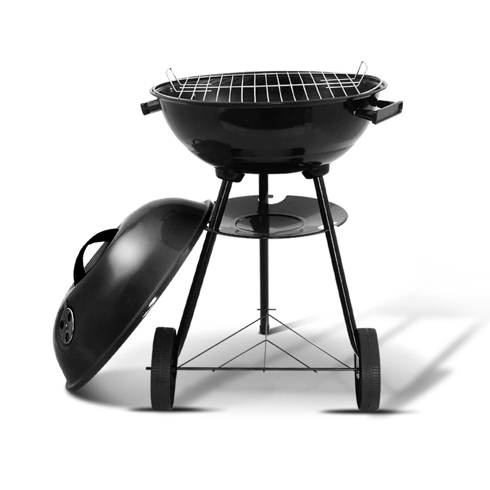 1 Grillz BBQ Grill Smoker - Black, 1 of 7