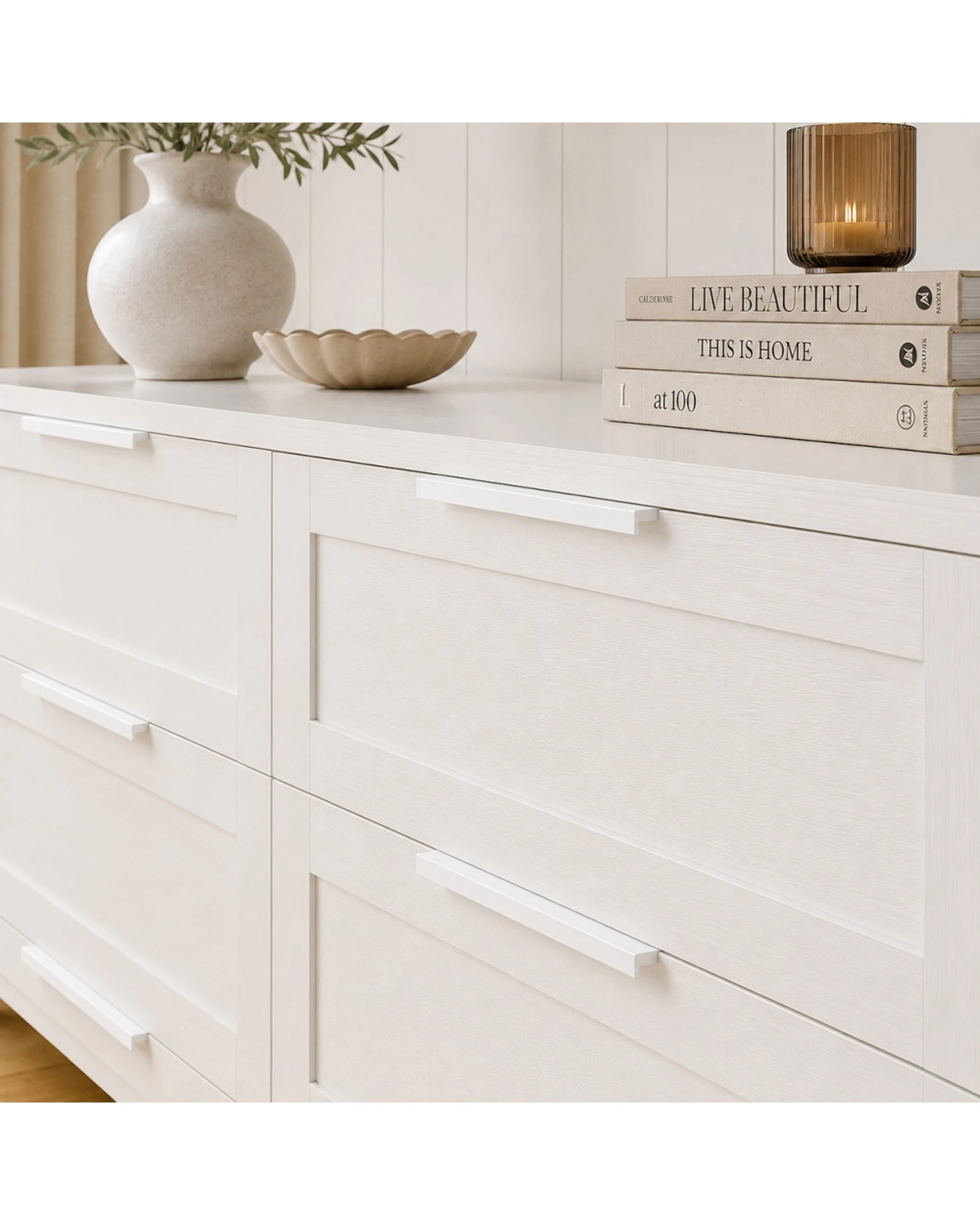 3 Alpine Bay Tenley 6 Drawer Chest 130cm - White, 3 of 9