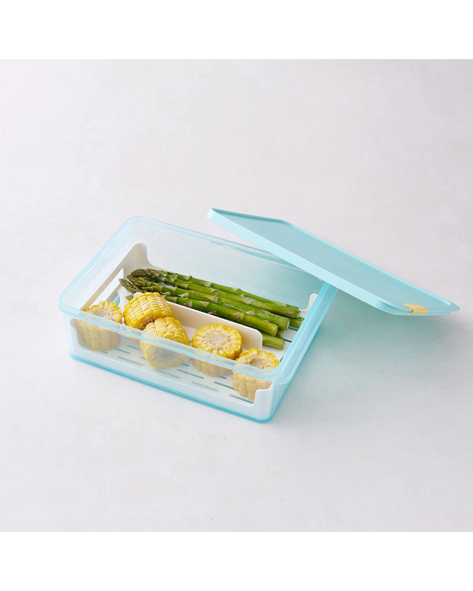 7 Lock & Lock Freezer Fit Rectangular Airtight Stackable Food Container & Drainer 3.5L, 7 of 7