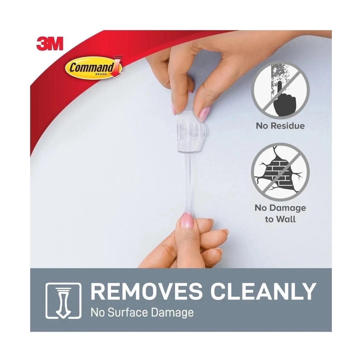 3 3M Command Round Cord Clips - Clear, 3 of 5