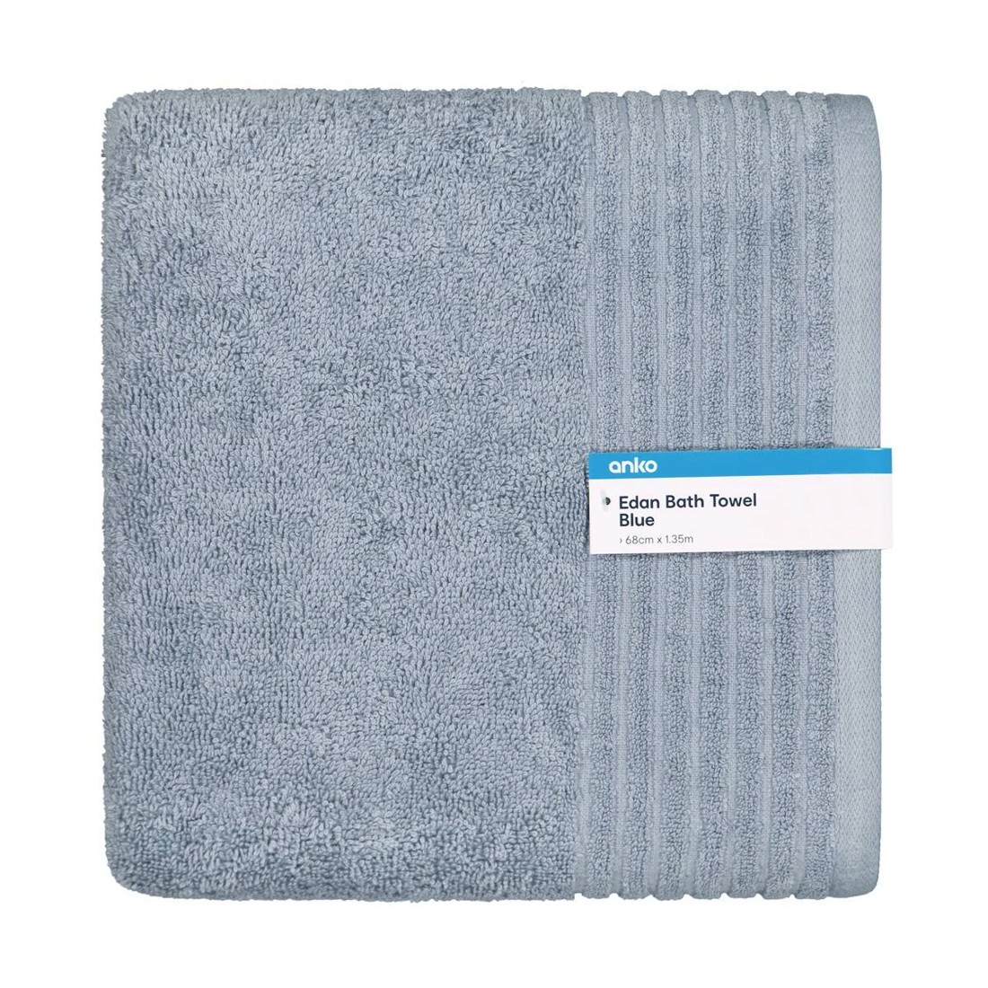 5 Edan Cotton Bath Towel - Blue, 5 of 6