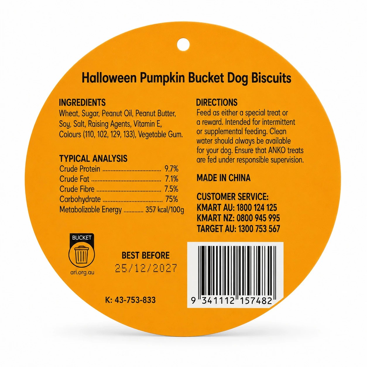 4 Halloween Bucket Dog Biscuits, 4 of 4