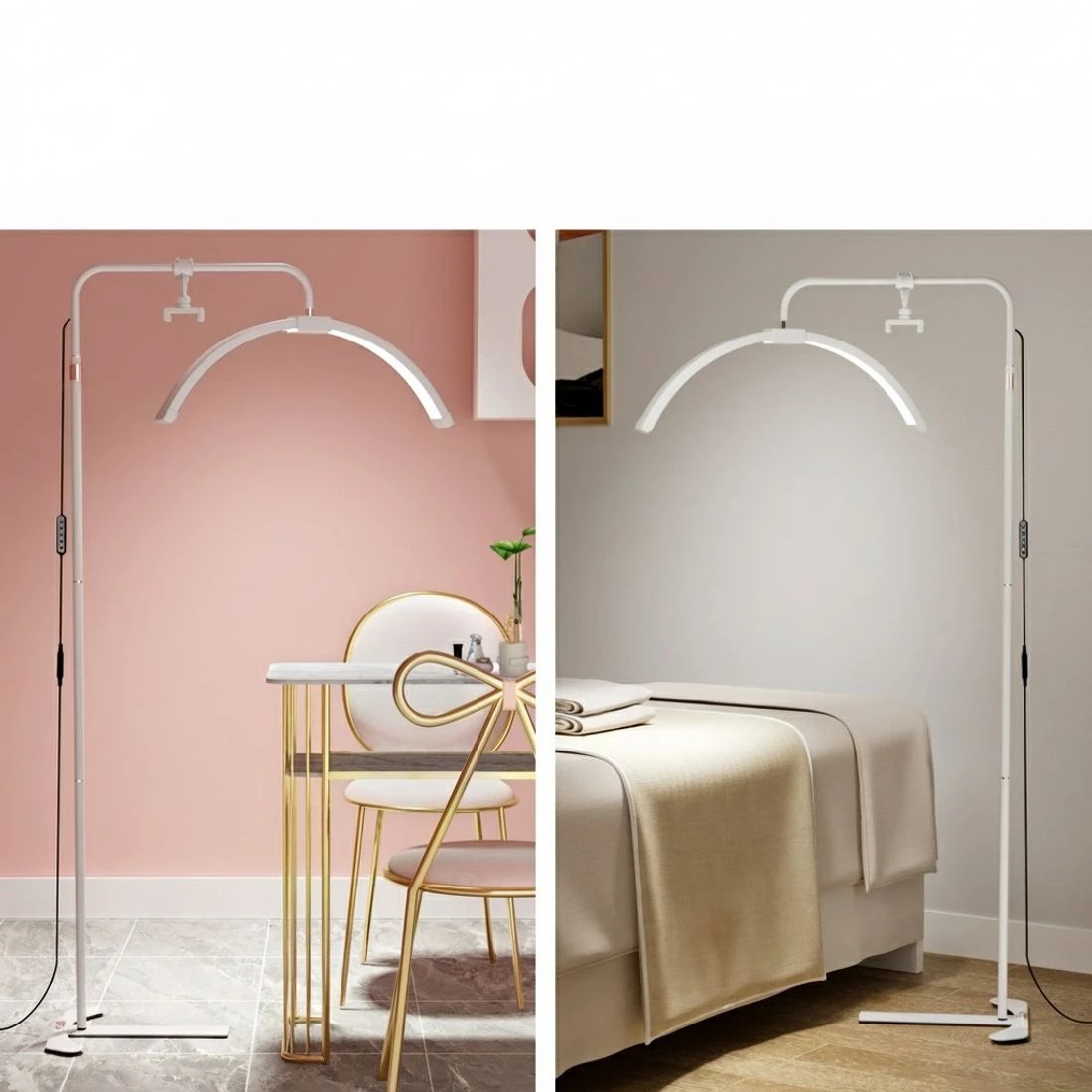 4 Embellir LED Beauty Light Half Moon Lamp Makeup Tattoo Eyelash Extensions Salon - White, 4 of 4