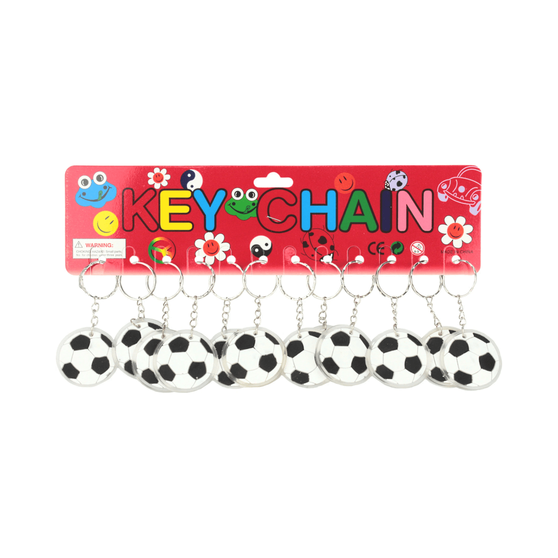 2 Partyrama Pack of 12 Soccer Ball Keyrings, 2 of 3