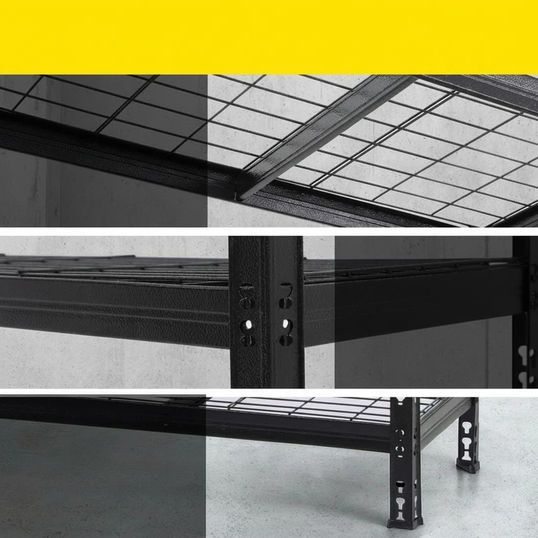 6 4 x 1.8M Giantz Garage Shelving Warehouse Rack - Black, 6 of 6