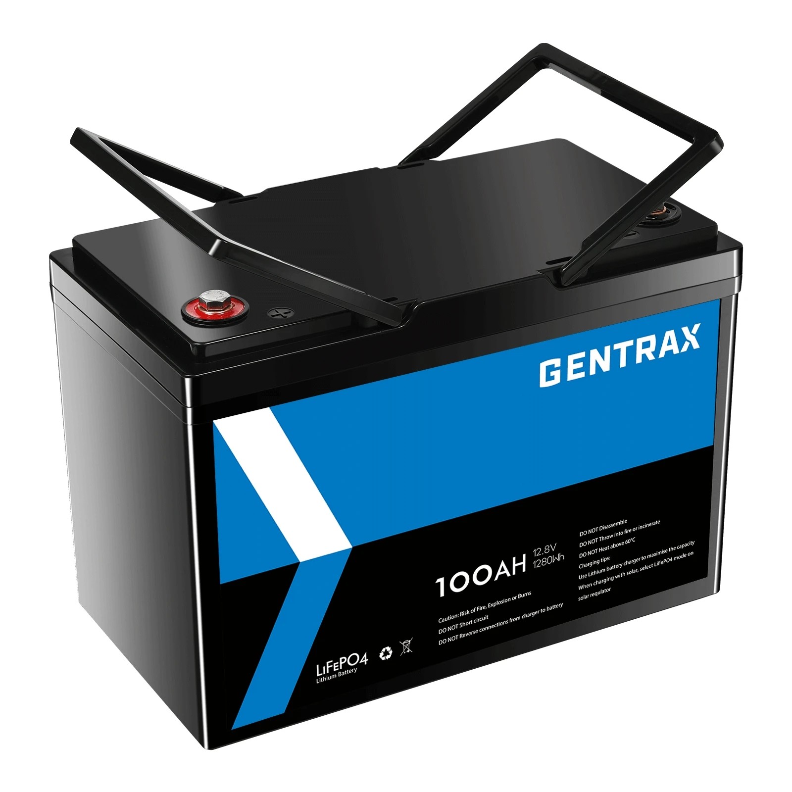 3 GENTRAX 12V 100Ah Lithium Battery + 6 GANG 300A Bus Bar, 3 of 10