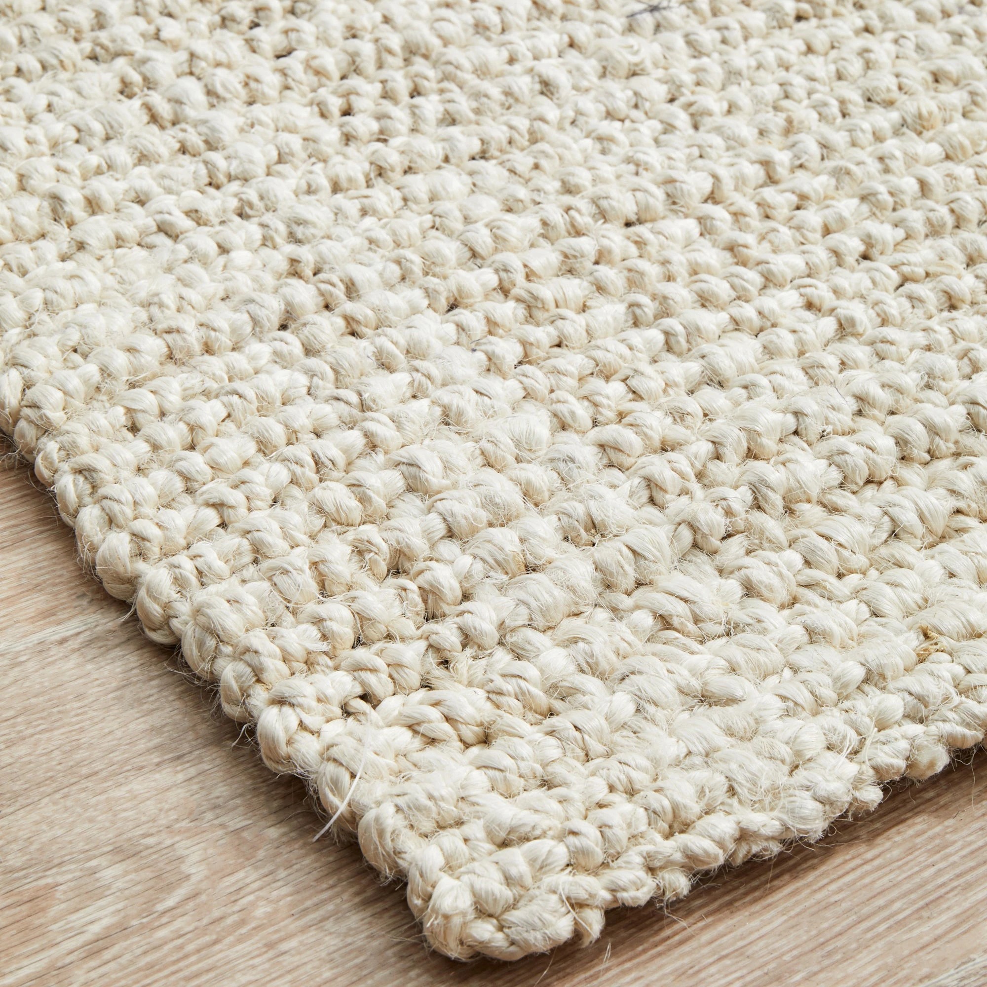 5 Common Ground Rugs Solace Barker 270x180cm - Large Jute Rug - White, 5 of 8