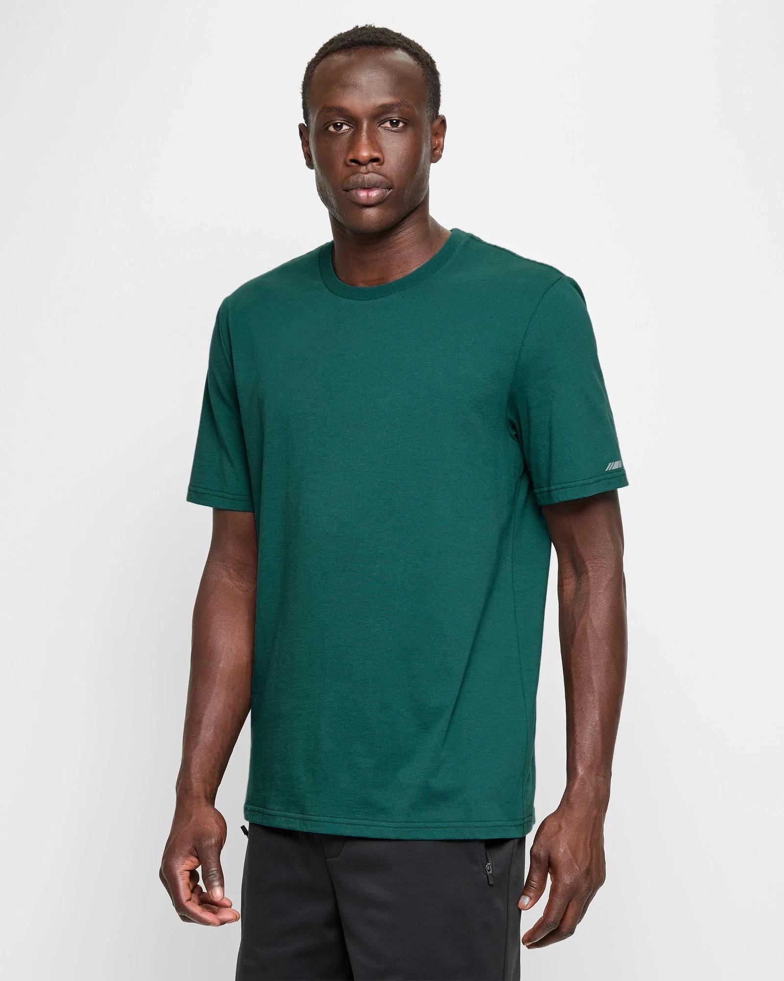 3 Target Active Cotton Blend T-Shirt FOREST GREEN, 3 of 5