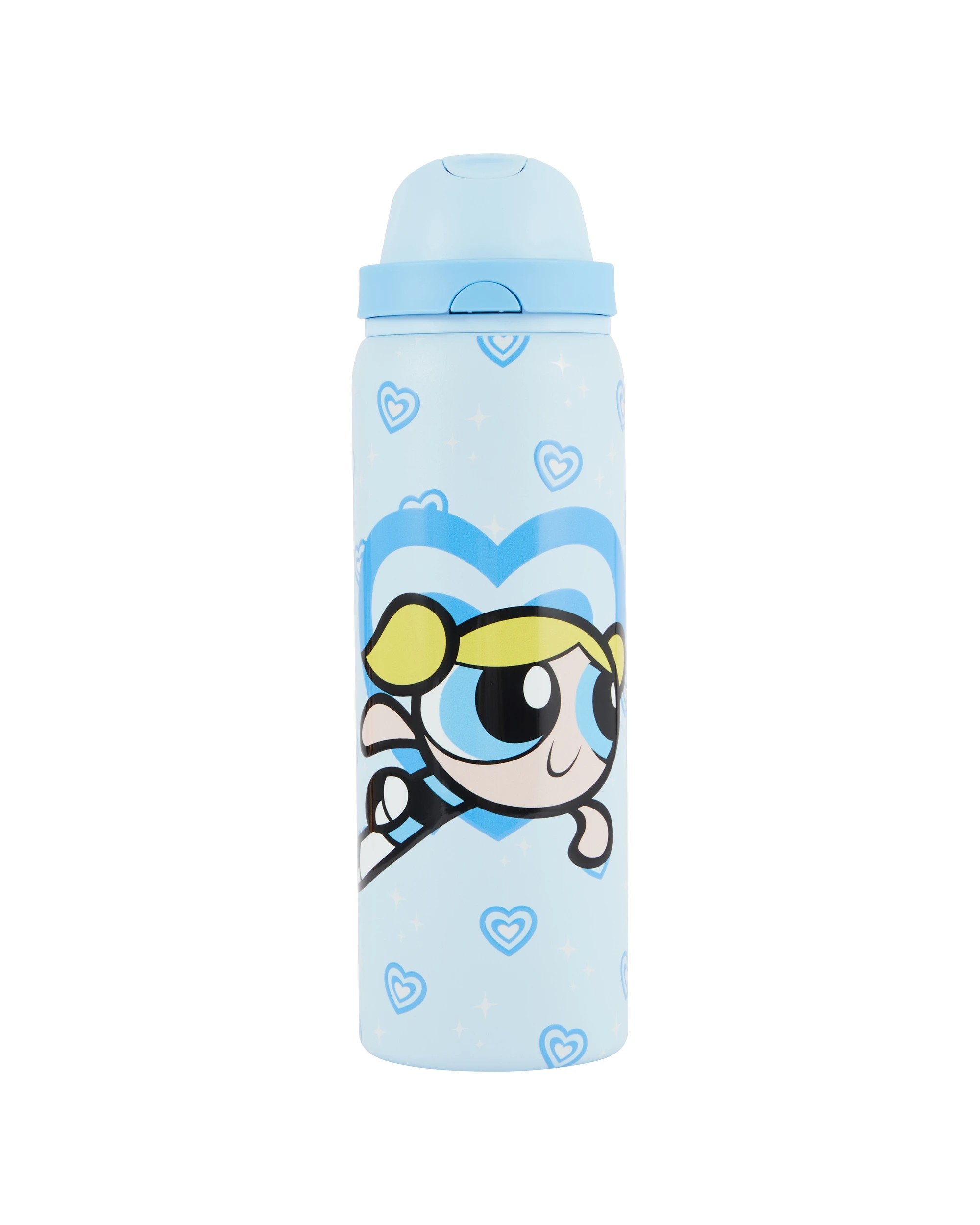 1 The Powerpuff Girls 940ml Dual Lid Bottle - Bubbles, 1 of 7