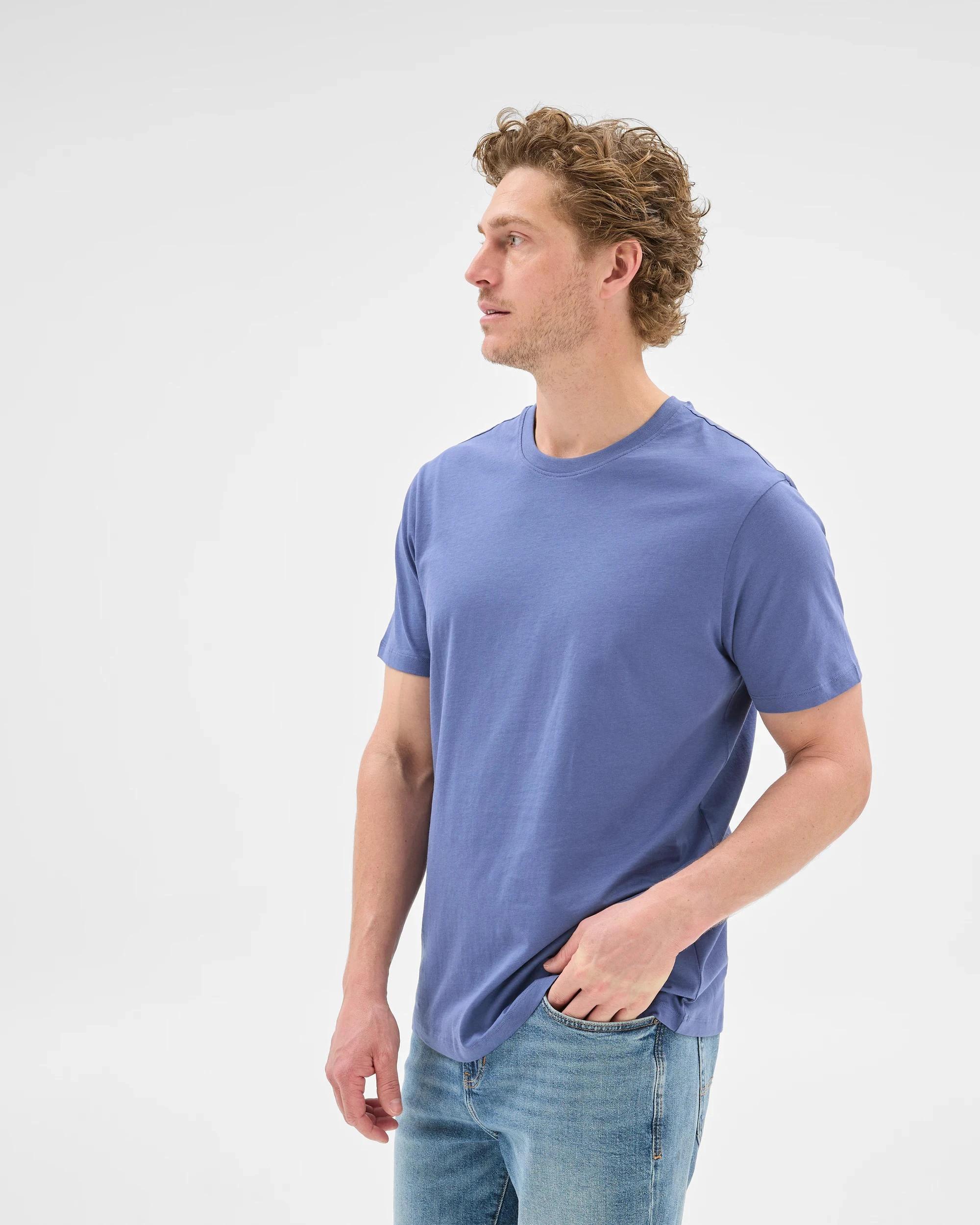 2 Target Australian Cotton Crew T-Shirt BLUE / GREY, 2 of 6