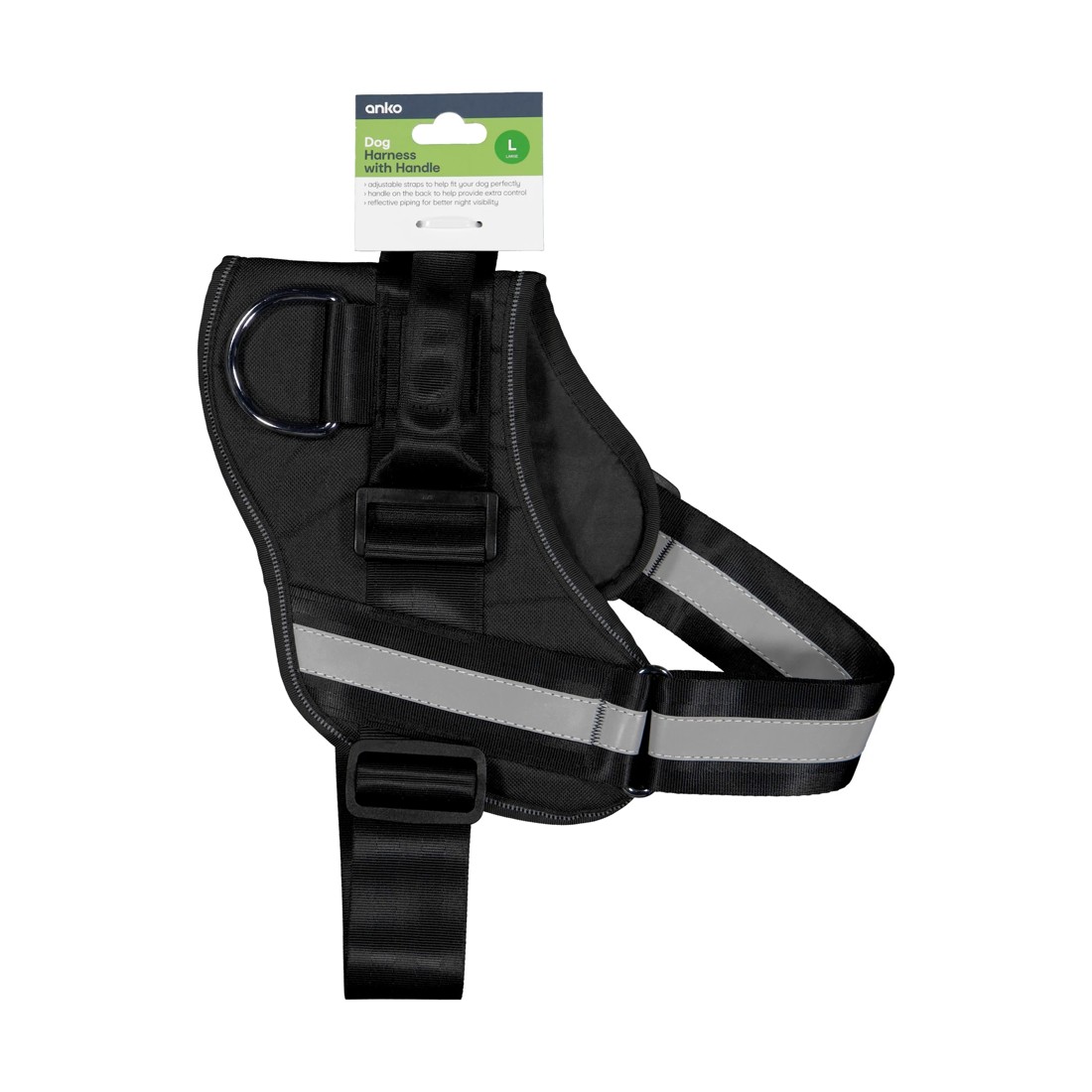 10 Dog Harness with Handle - Large, 10 of 10