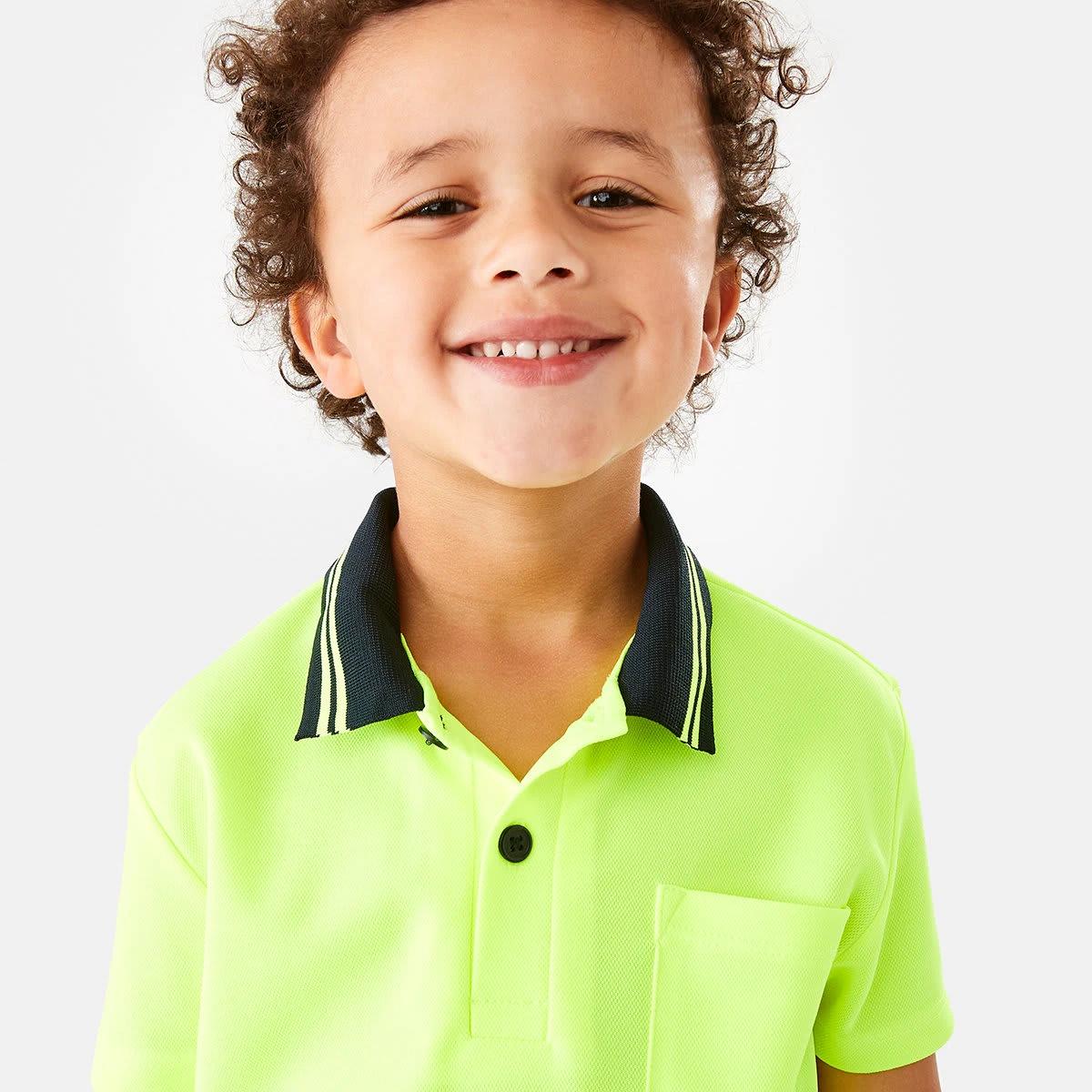 3 Mini Me Work Polo T-shirt Yellow, 3 of 9