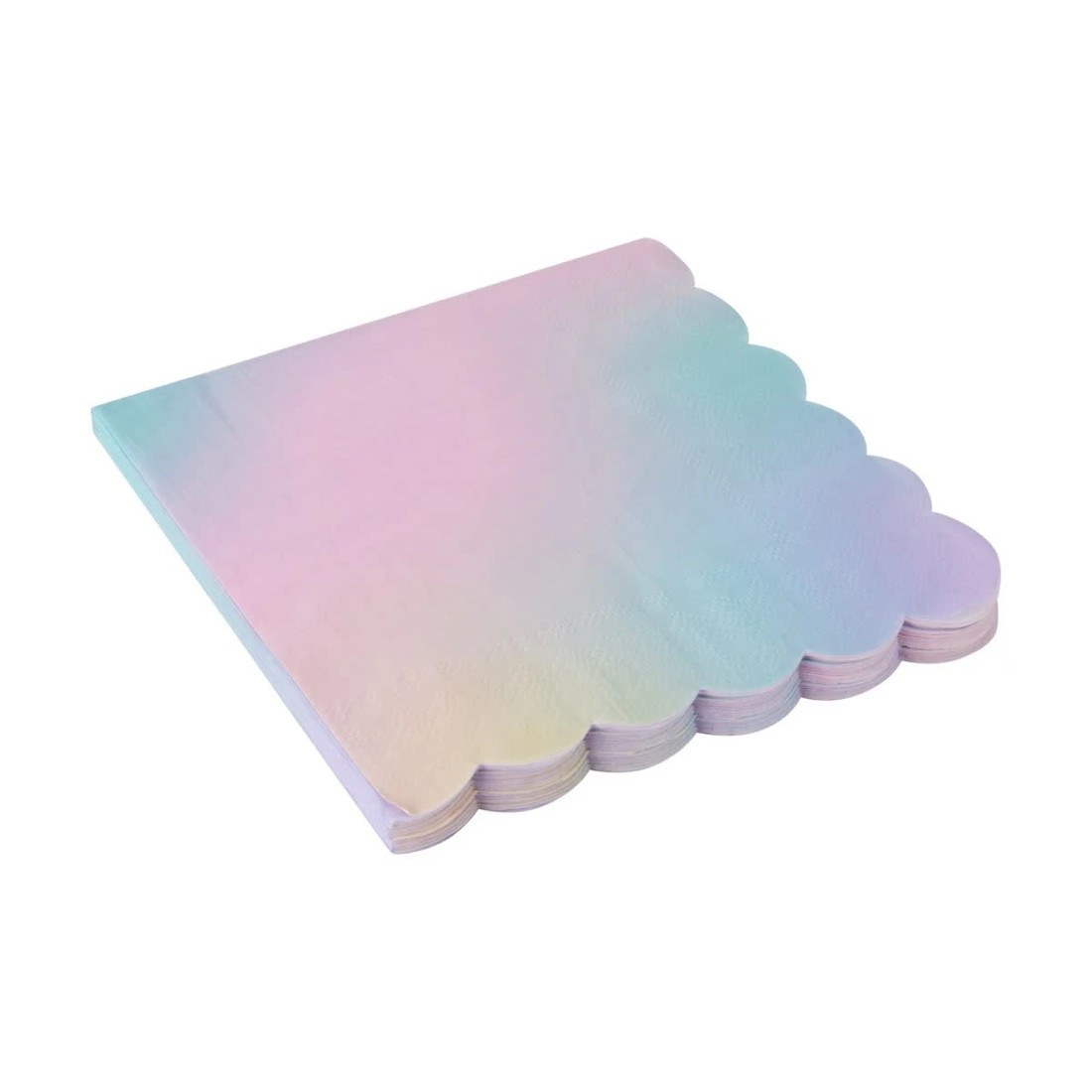 2 20 Pack Ombre Scalloped Paper Napkins, 2 of 5