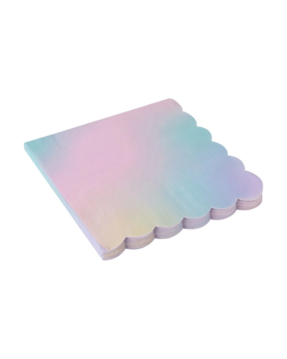 2 20 Pack Ombre Scalloped Paper Napkins, 2 of 5
