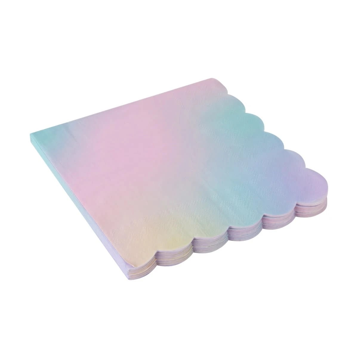 2 20 Pack Ombre Scalloped Paper Napkins, 2 of 5