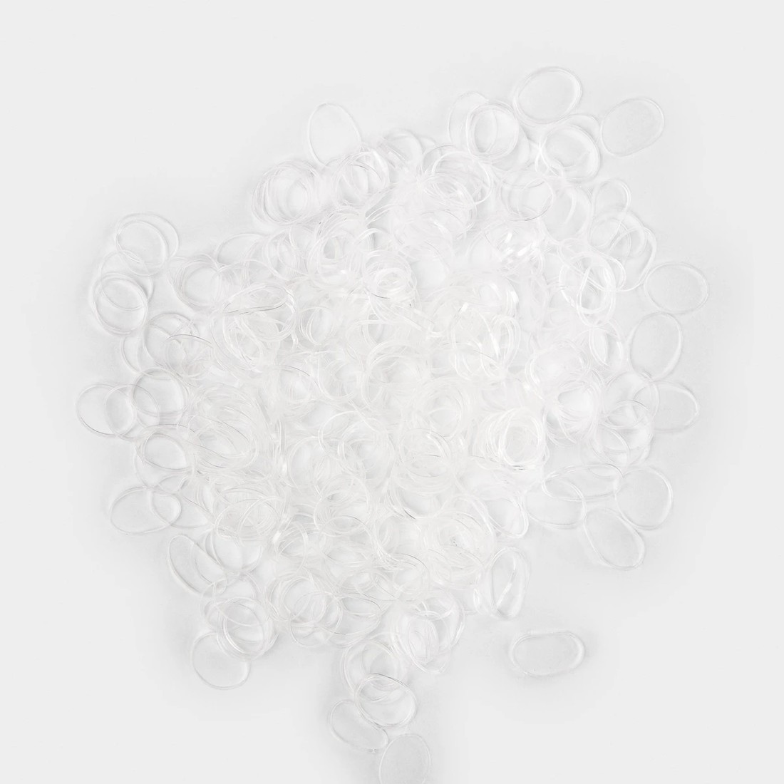 2 Silicone Hair Ties - Clear, 2 of 5