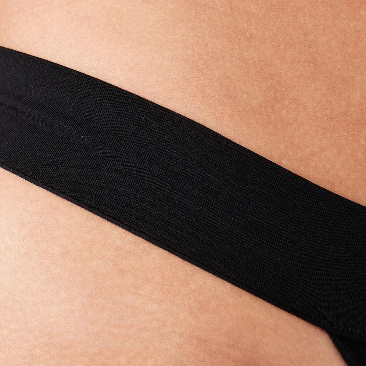 6 3 Pack V-Front Seamfree G-string Briefs BLACK, BLACK, VIOLET ICE, 6 of 6