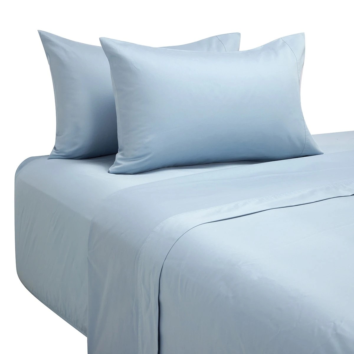 5 500 Thread Count Australian Grown Cotton Sheet Set - Double Bed, Blue, 5 of 7